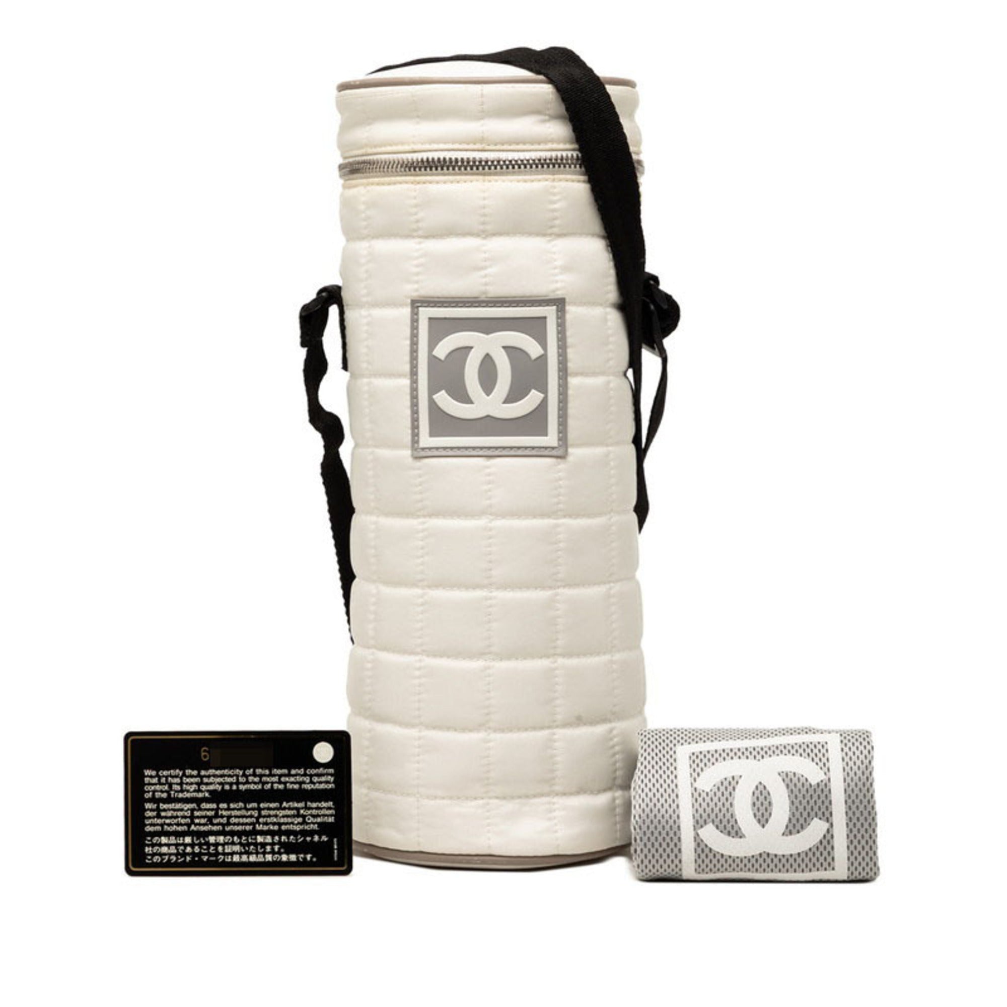 Chanel Sport White Nylon Shoulder Bag Sports Bag (Pre-Owned)