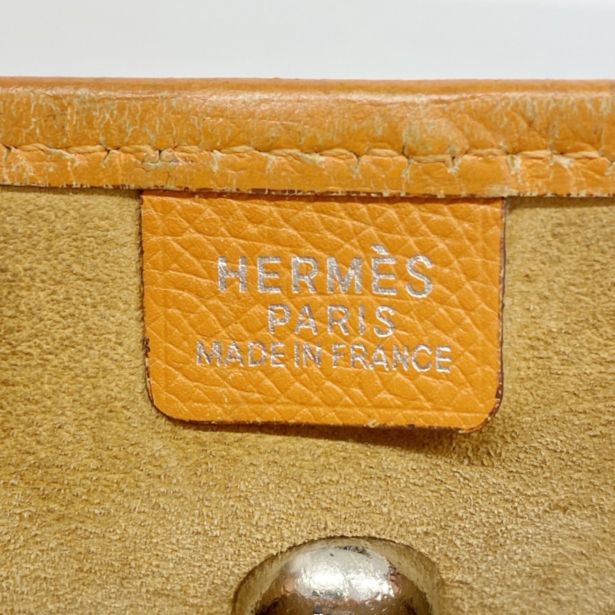 Hermes Orange Epsom Leather Shoulder Bag (Pre-Owned)