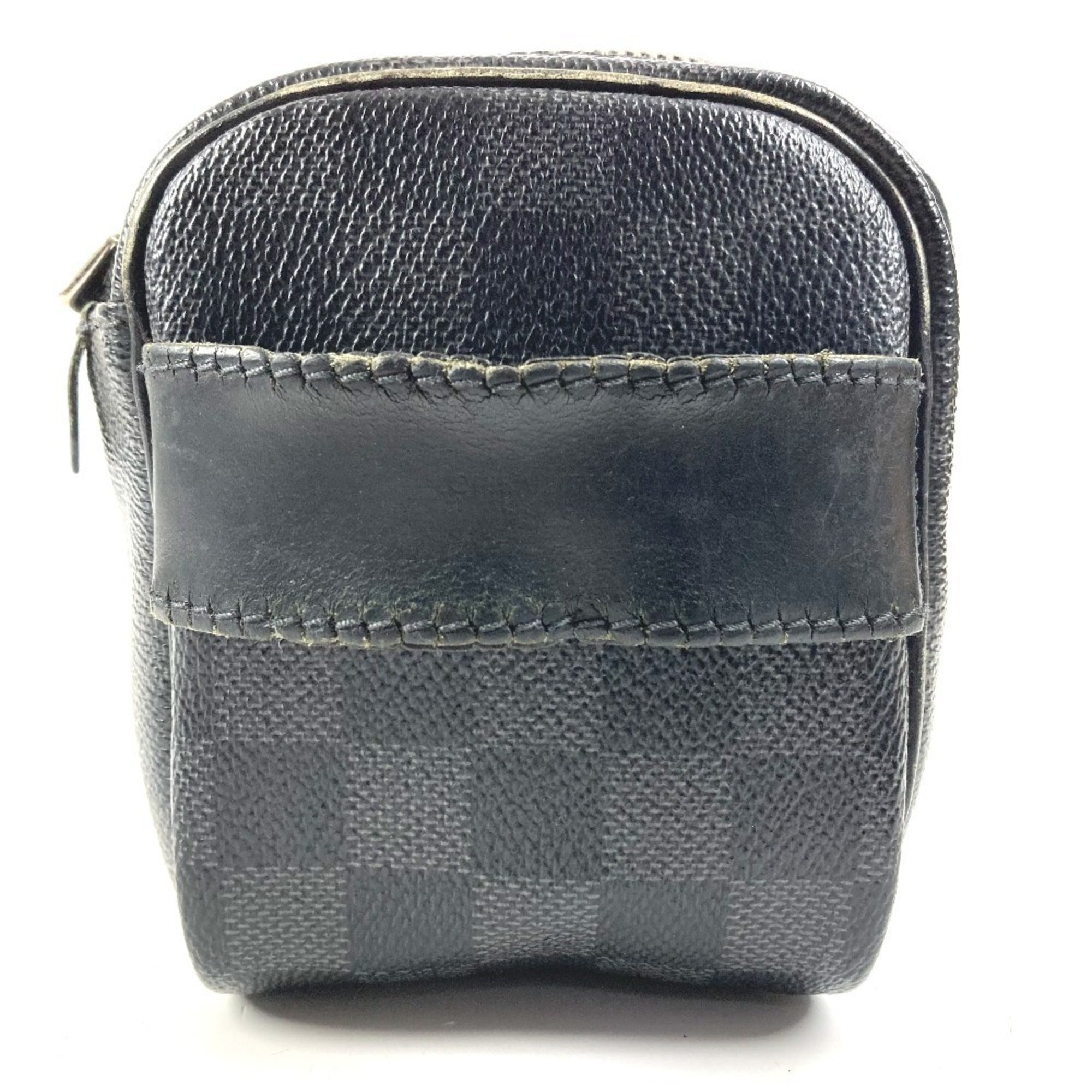 Louis Vuitton Black Damier Graphite Clutch Bag Handbag Pouch (Pre-Owned)