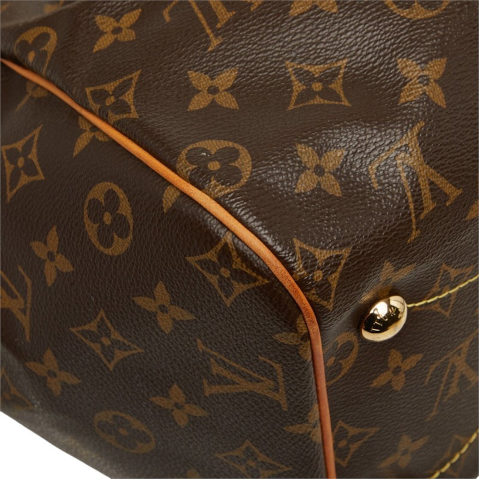 Louis Vuitton Brown Pvc Leather Handbag Shoulder Bag (Pre-Owned)