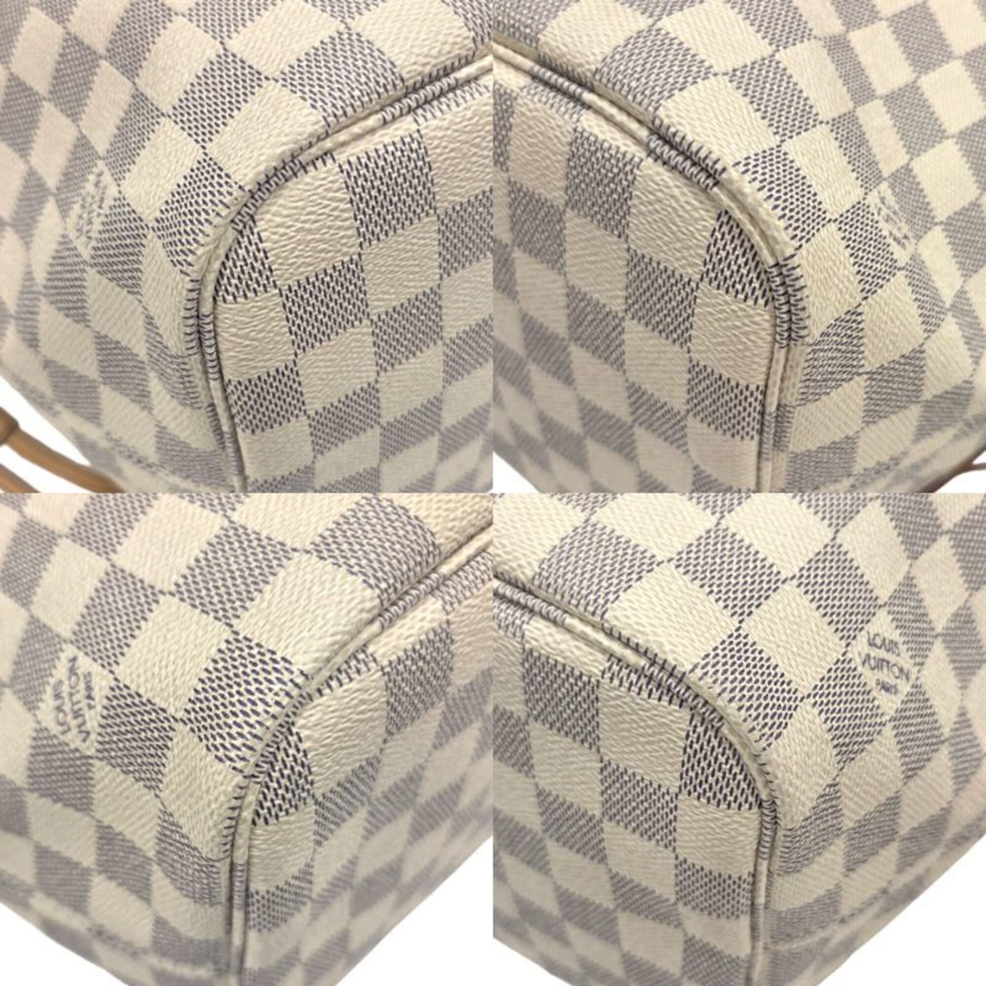 Louis Vuitton White Damier Azur Pouch Shoulder Bag (Pre-Owned)