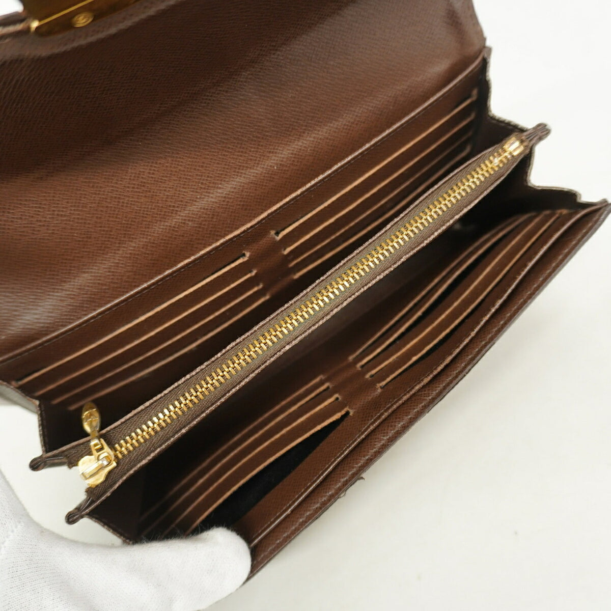 Louis Vuitton Ebene Long Wallet (Bi-Fold) (Pre-Owned)