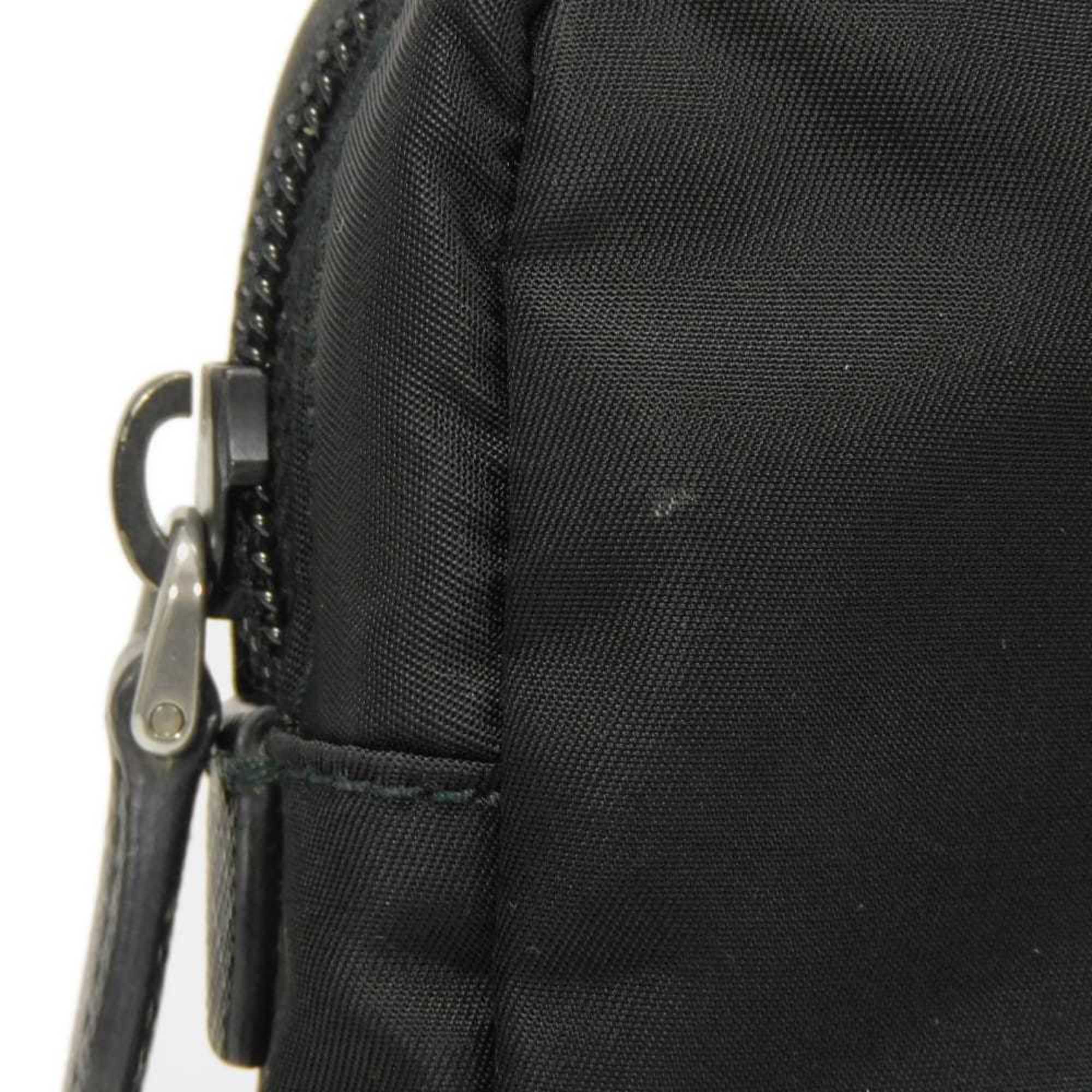 Prada Black Nero Vela Nylon Clutch Bag Pouch (Pre-Owned)