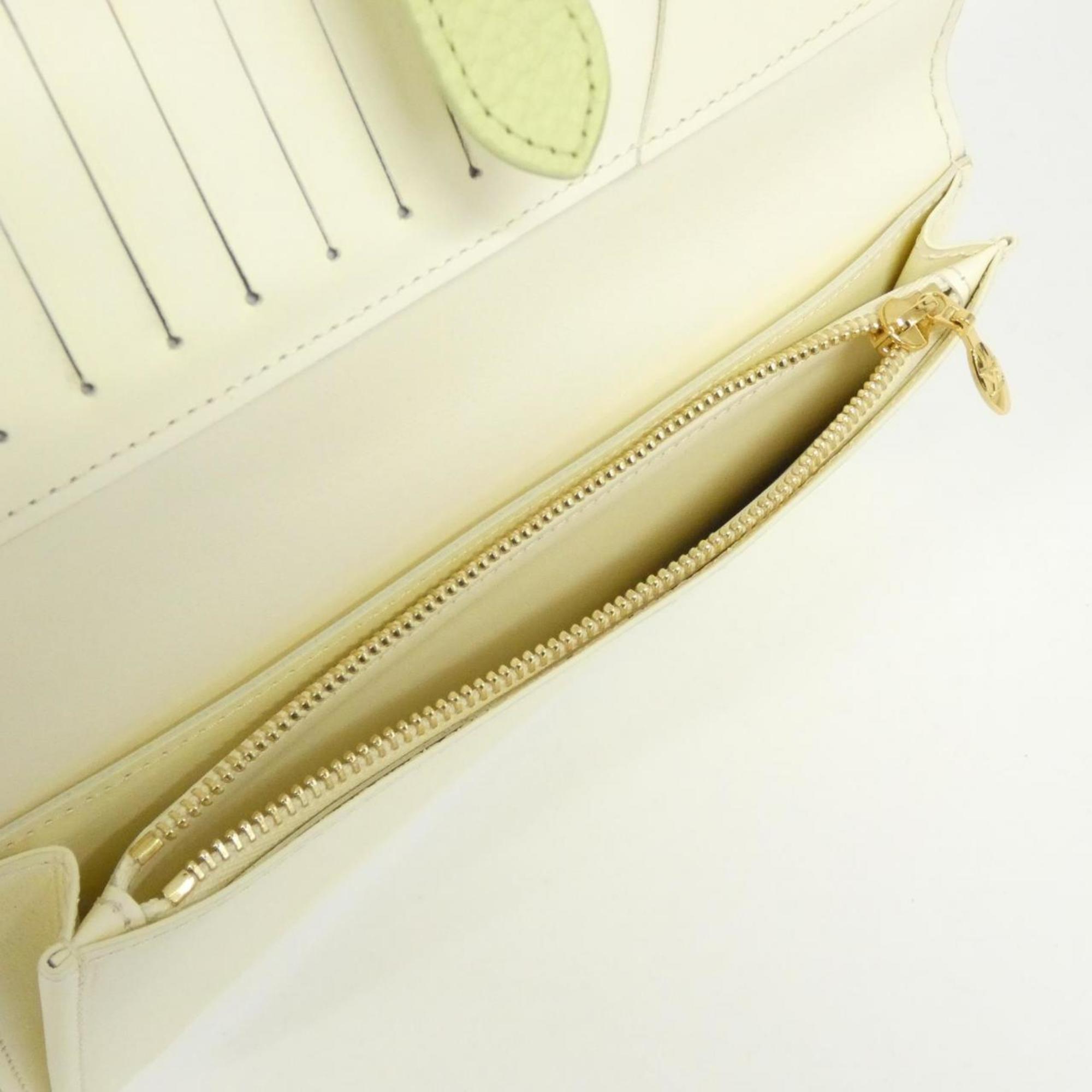 Louis Vuitton Green Leather Long Wallet (Bi-Fold) (Pre-Owned)