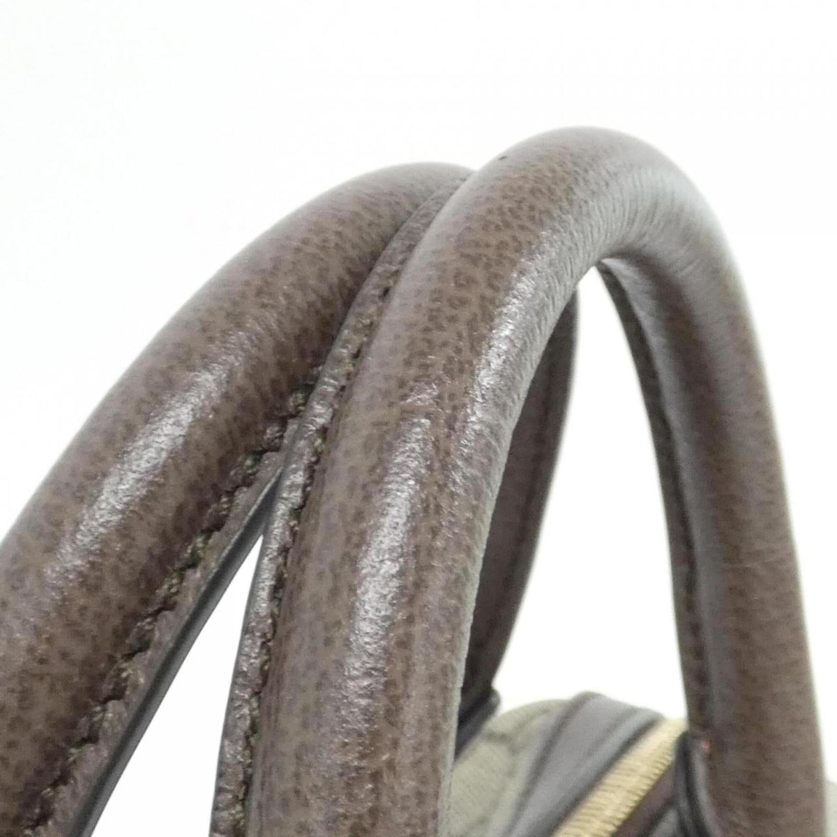 Gucci Beige Dark Brown Gg Supreme Canvas Handbag (Pre-Owned)