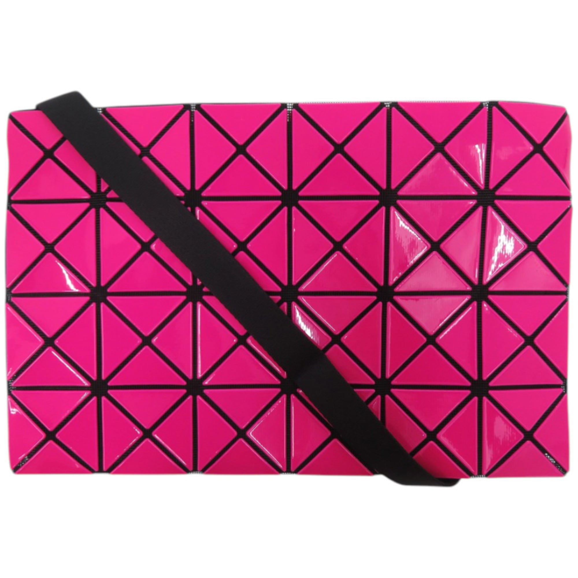 Issey Miyake Black Pink Polyester Pvc Shoulder Bag (Pre-Owned)