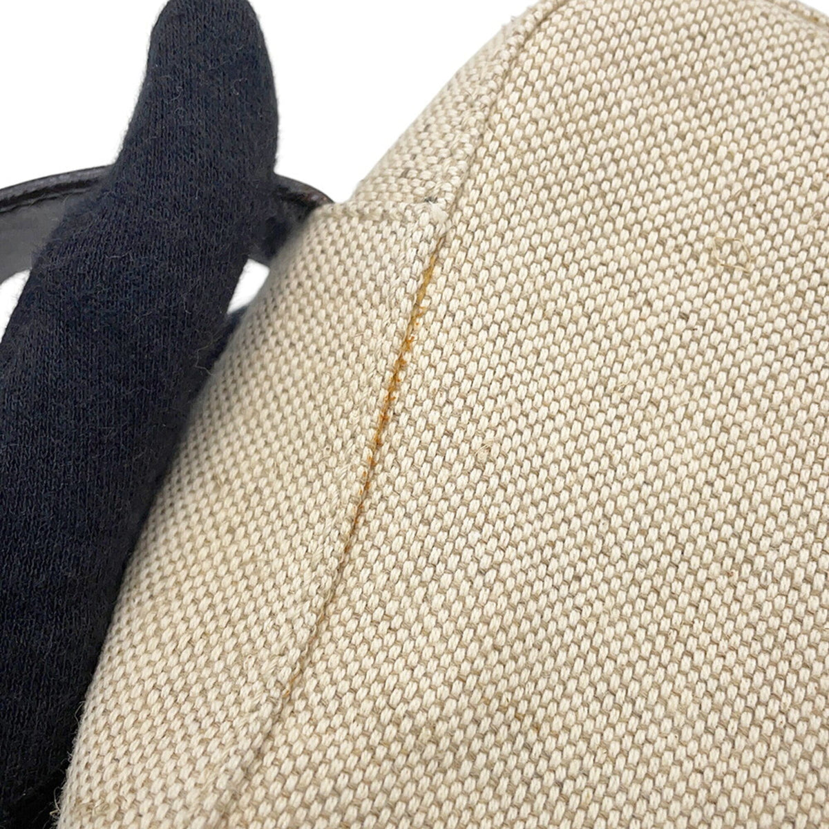 Prada Beige Khaki Canvas Handbag Shoulder Bag (Pre-Owned)
