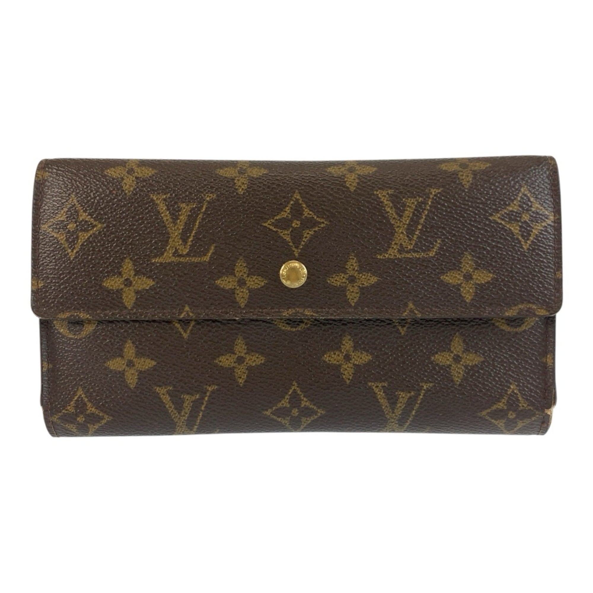 Louis Vuitton Brown Monogram Monogram Long Wallet (Tri-Fold) (Pre-Owned)