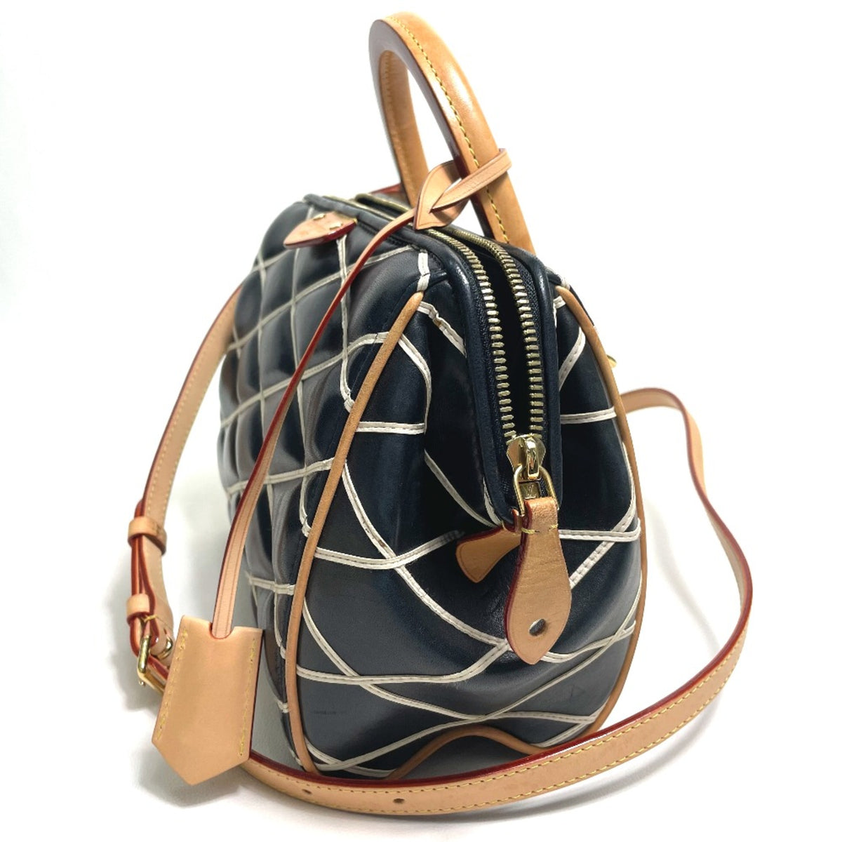 Louis Vuitton Black Leather Handbag (Pre-Owned)