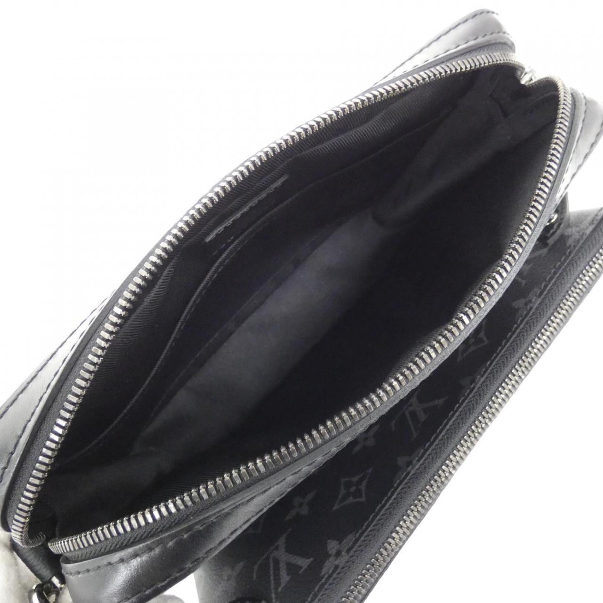 Louis Vuitton Black Coated Canvas Shoulder Bag (Pre-Owned)