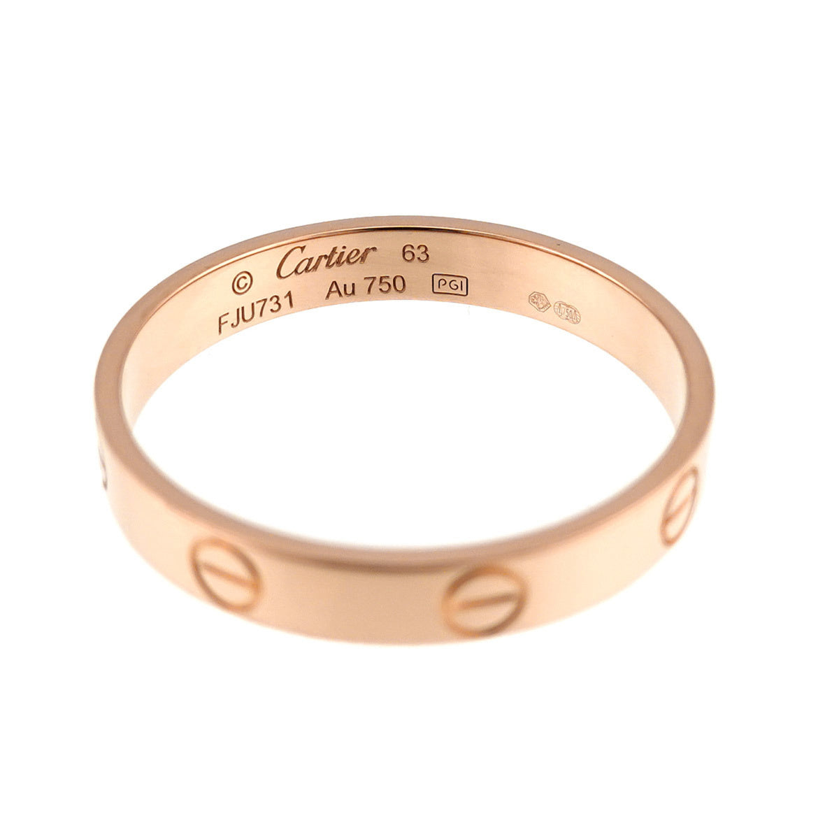 Cartier Pink Gold (18K) Band Ring (Pre-Owned)