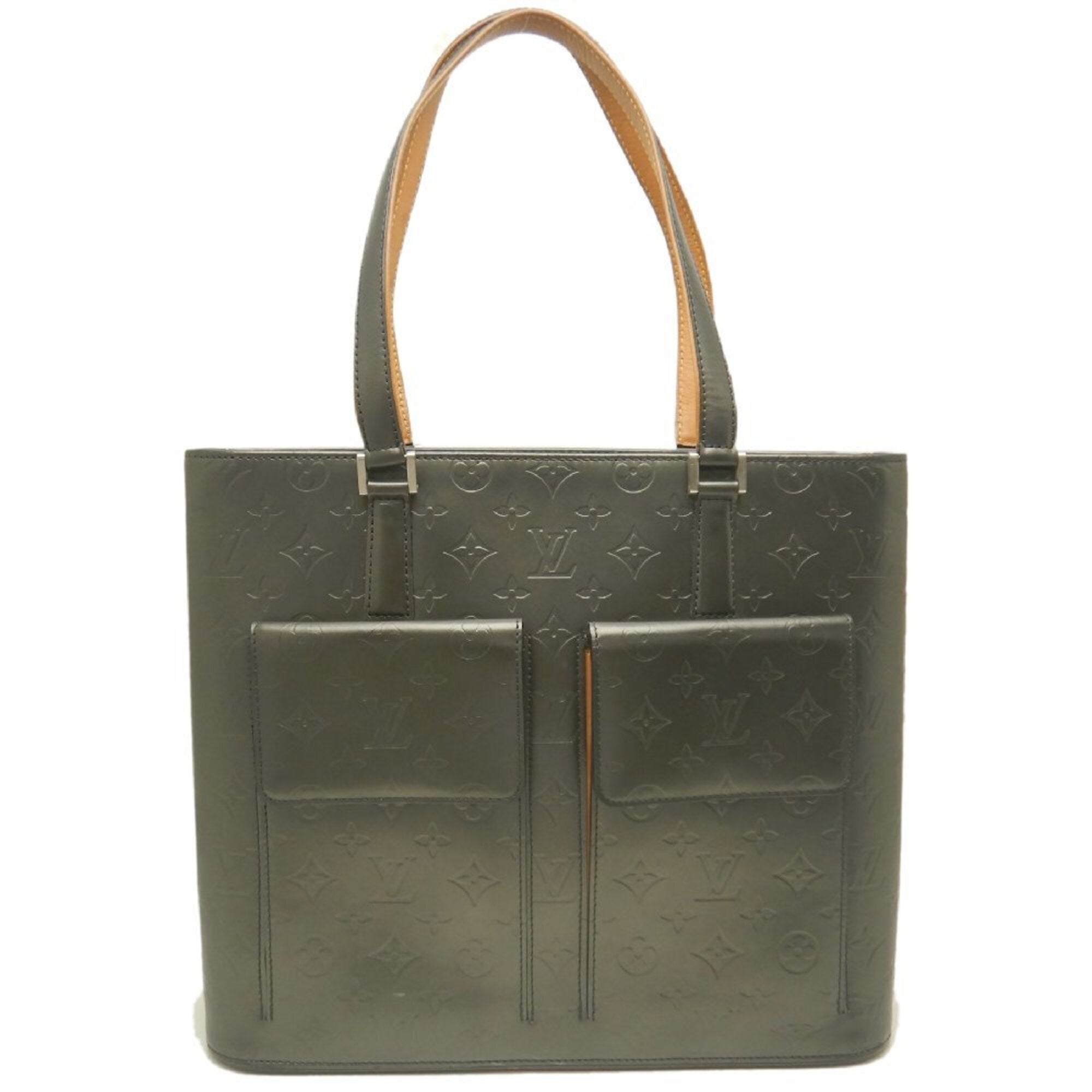 Louis Vuitton Monogram Noir Leather Tote Bag (Pre-Owned)