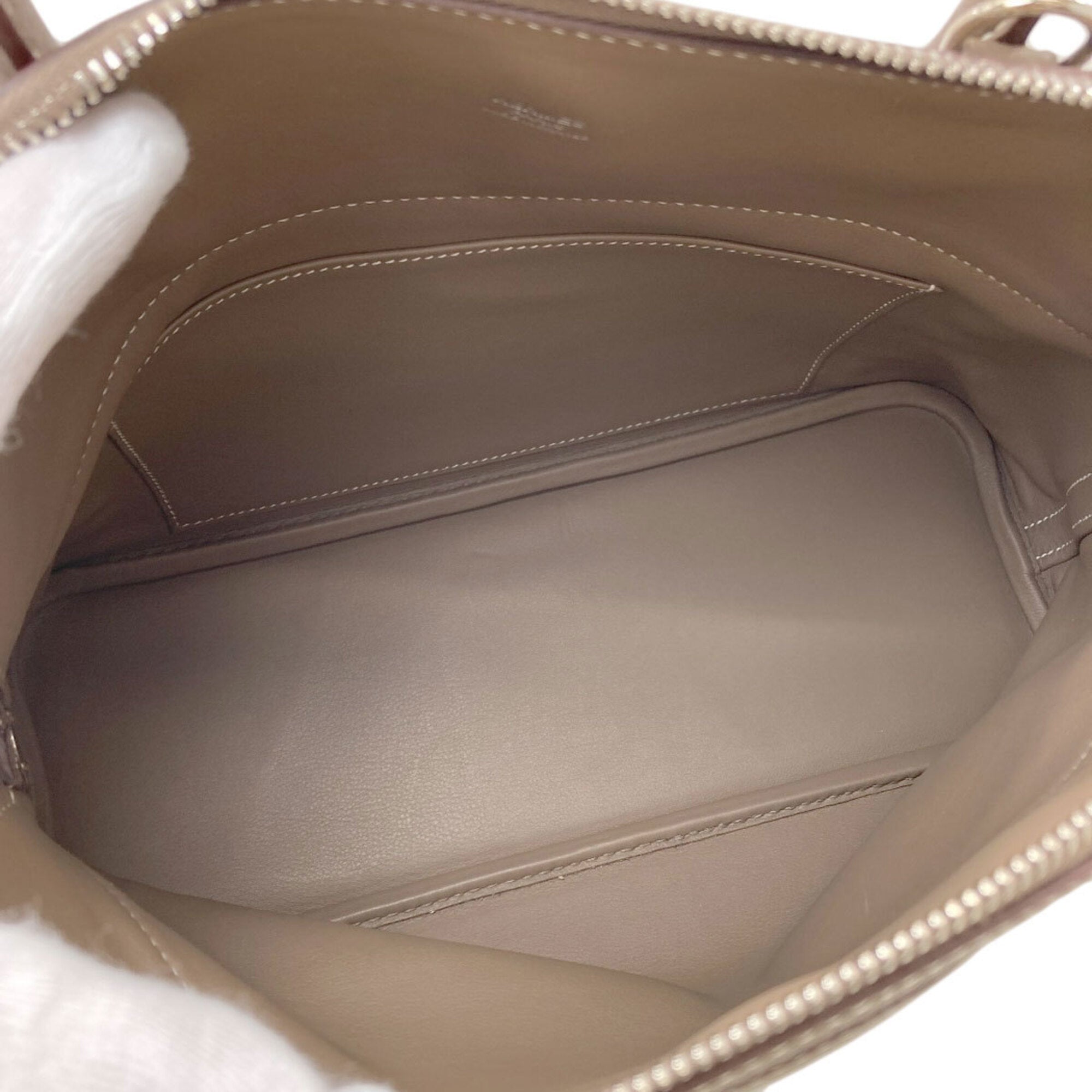 Hermes Bolide Etoupe Gray Handbag (Pre-Owned)