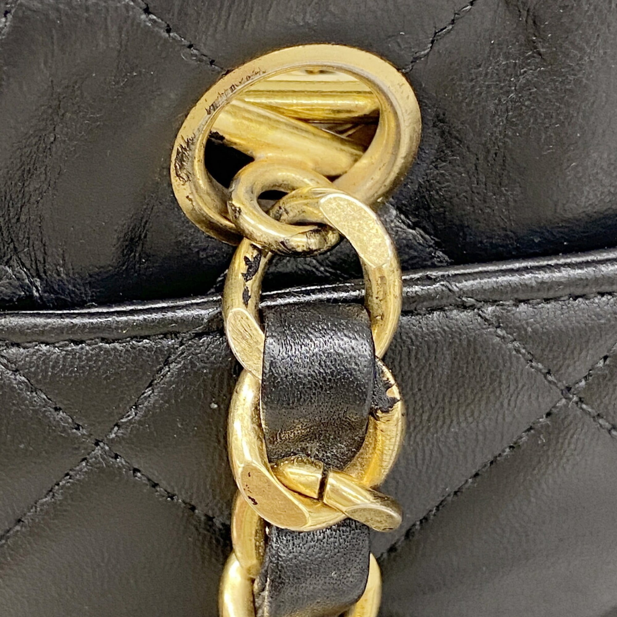 Chanel Black Leather Tote Bag (Pre-Owned)