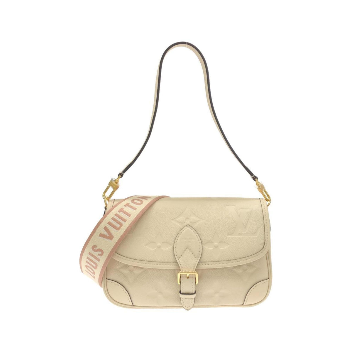 Louis Vuitton Cream Leather Shoulder Bag (Pre-Owned)