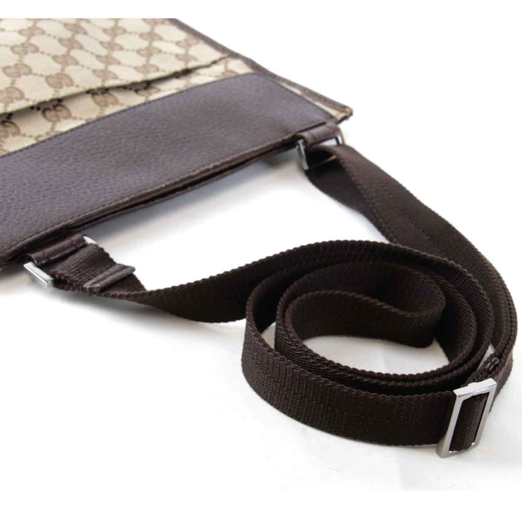 Gucci Gg Canvas Brown Gg Canvas Shoulder Bag (Pre-Owned)