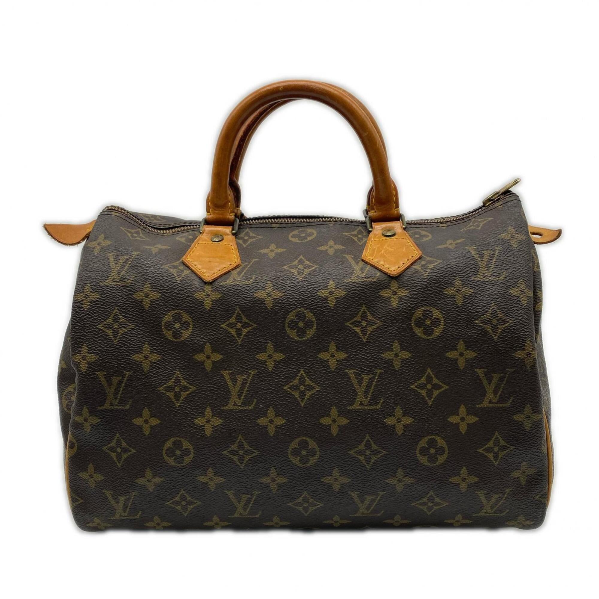 Louis Vuitton Black Coated Canvas Leather Handbag (Pre-Owned)