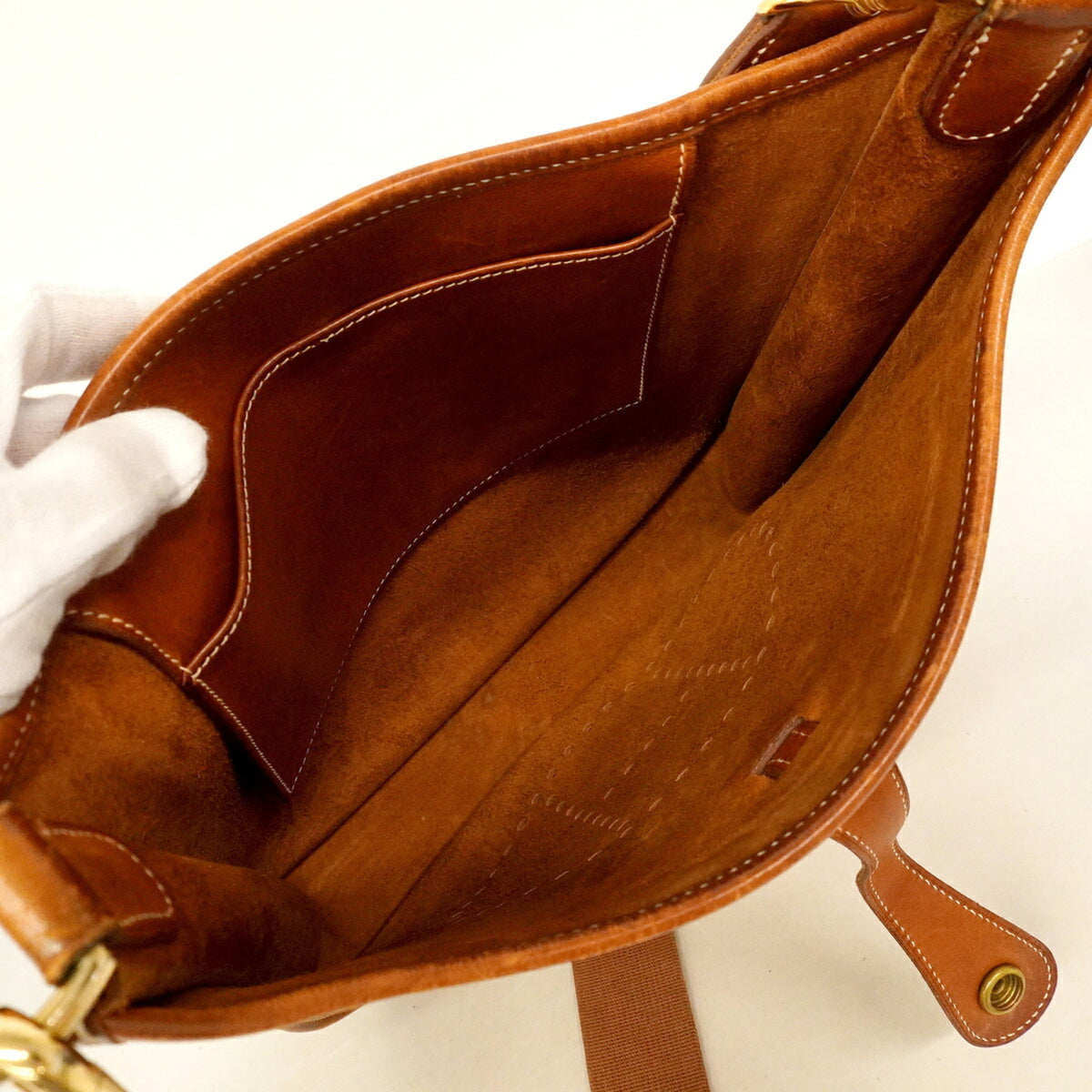 Hermes Fauve Barenia Leather Shoulder Bag (Pre-Owned)