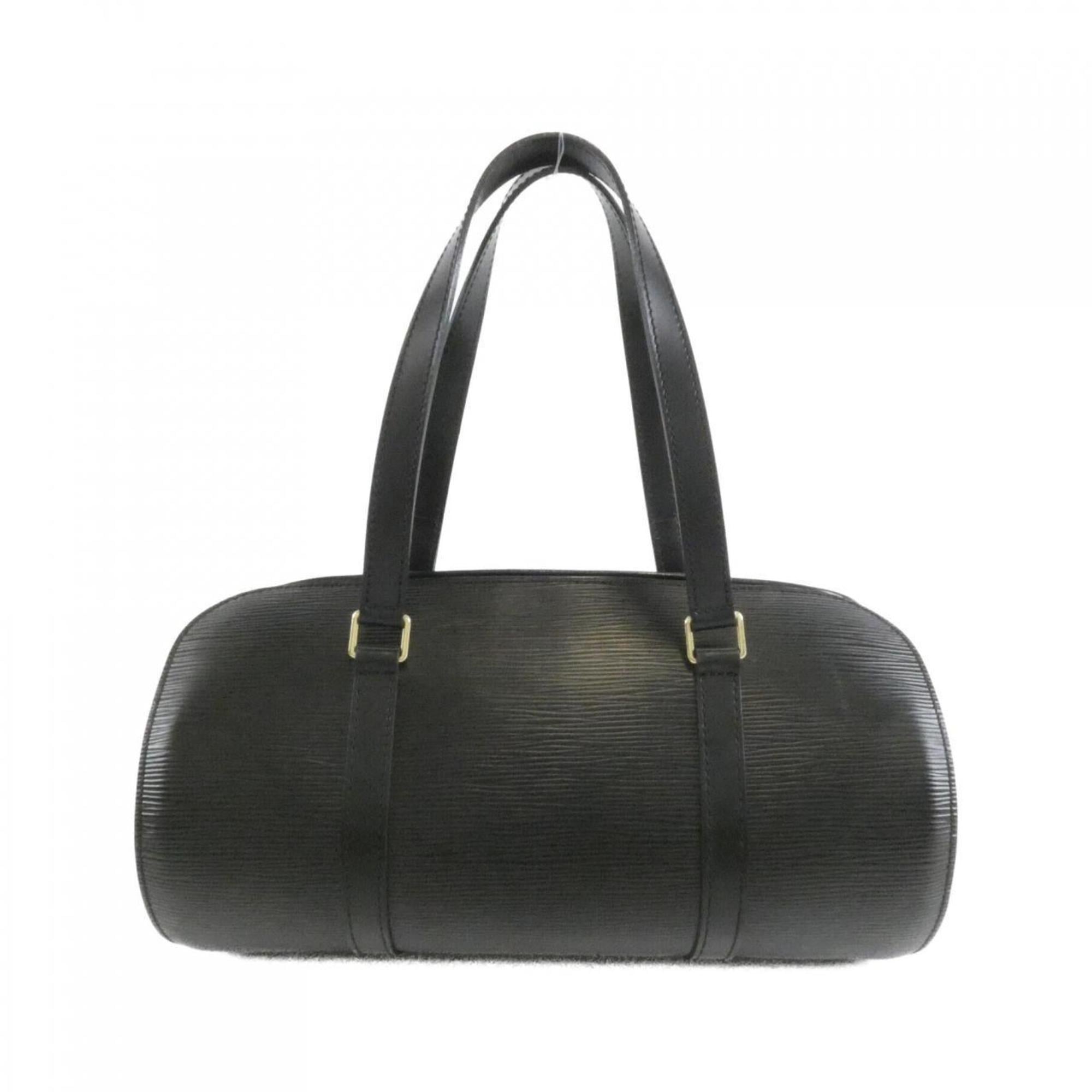 Louis Vuitton Black Leather Handbag (Pre-Owned)