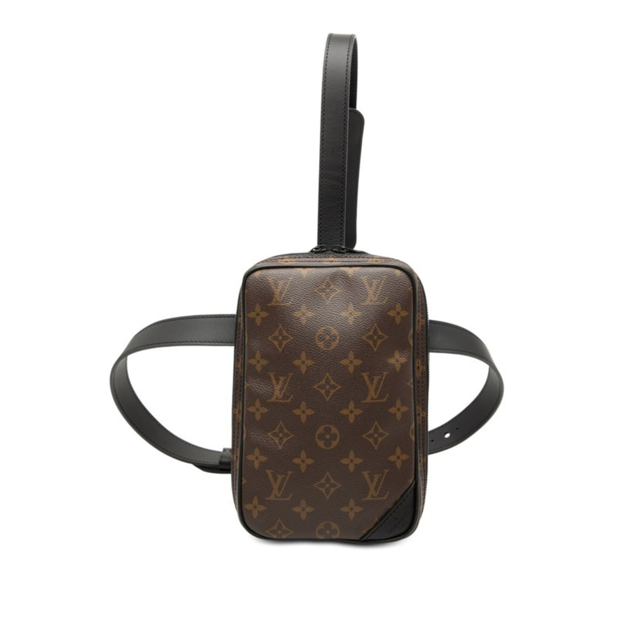 Louis Vuitton Black Brown Monogram Monogram Pvc Leather Sling Bag (Pre-Owned)