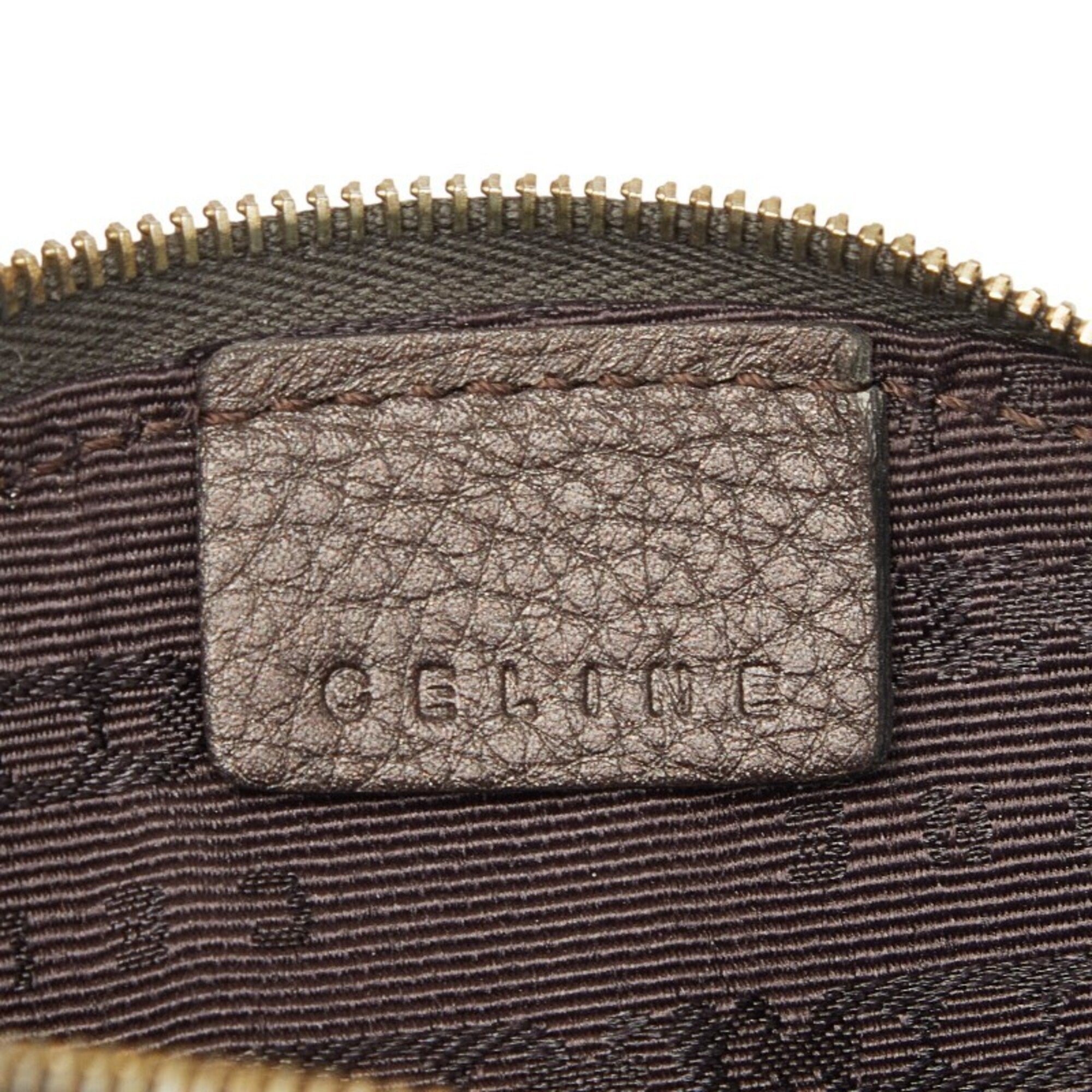 Celine Brown Leather Coin Purse/Coin Case (Pre-Owned)