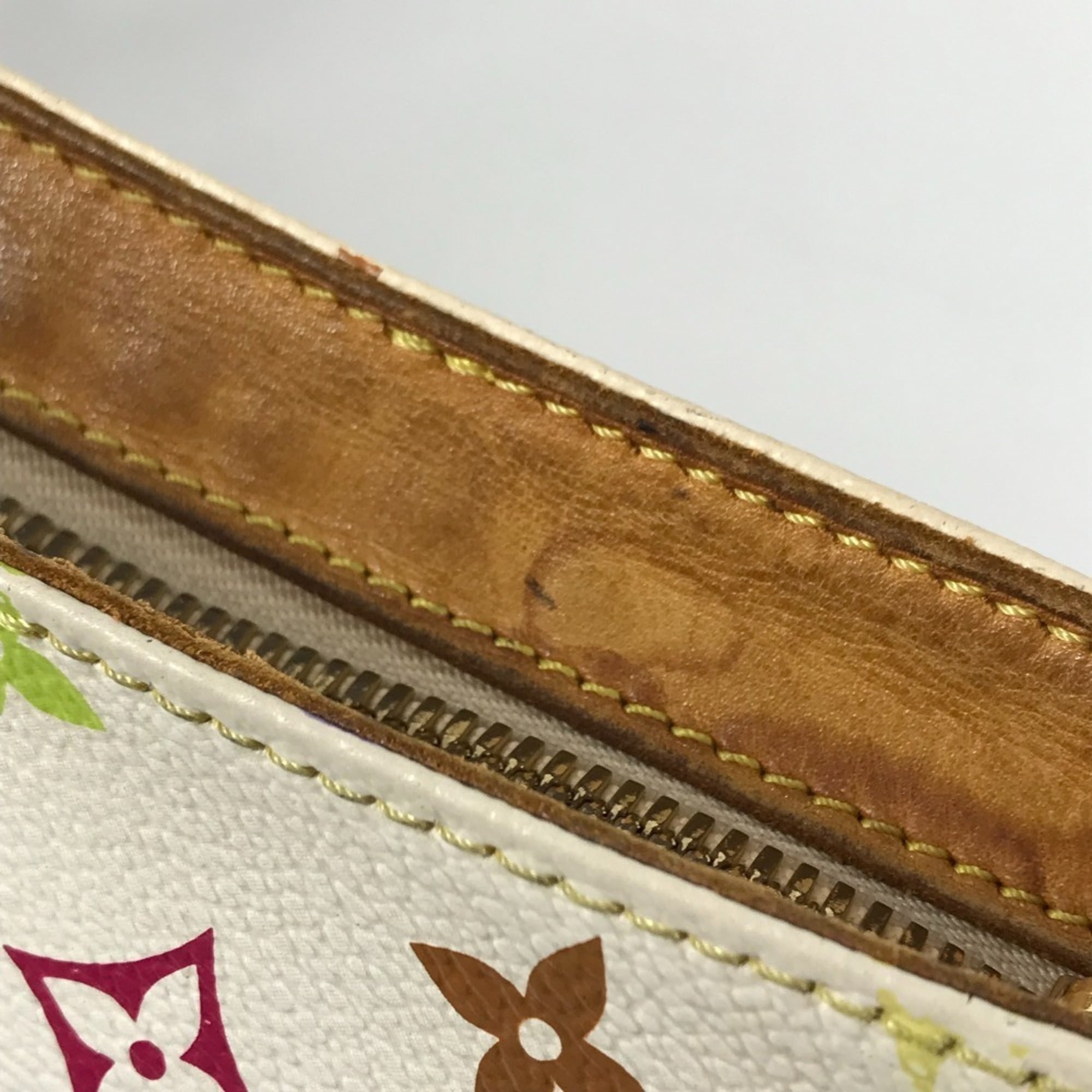 Louis Vuitton Blanc White Monogram Multicolore Shoulder Bag (Pre-Owned)