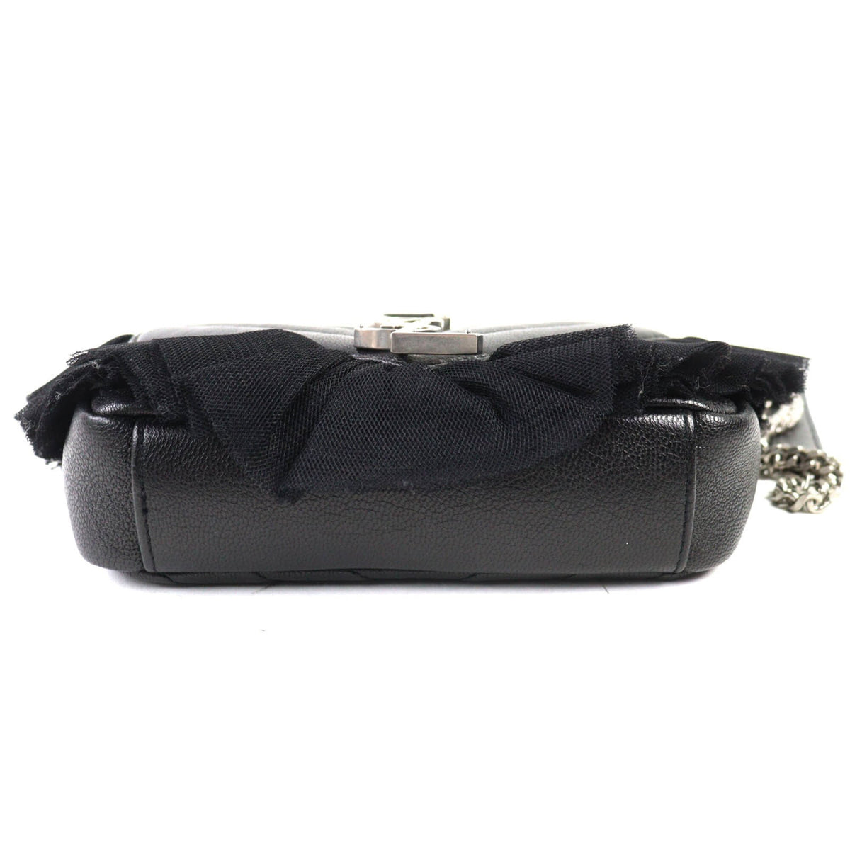 Saint Laurent Black Leather Shoulder Bag (Pre-Owned)