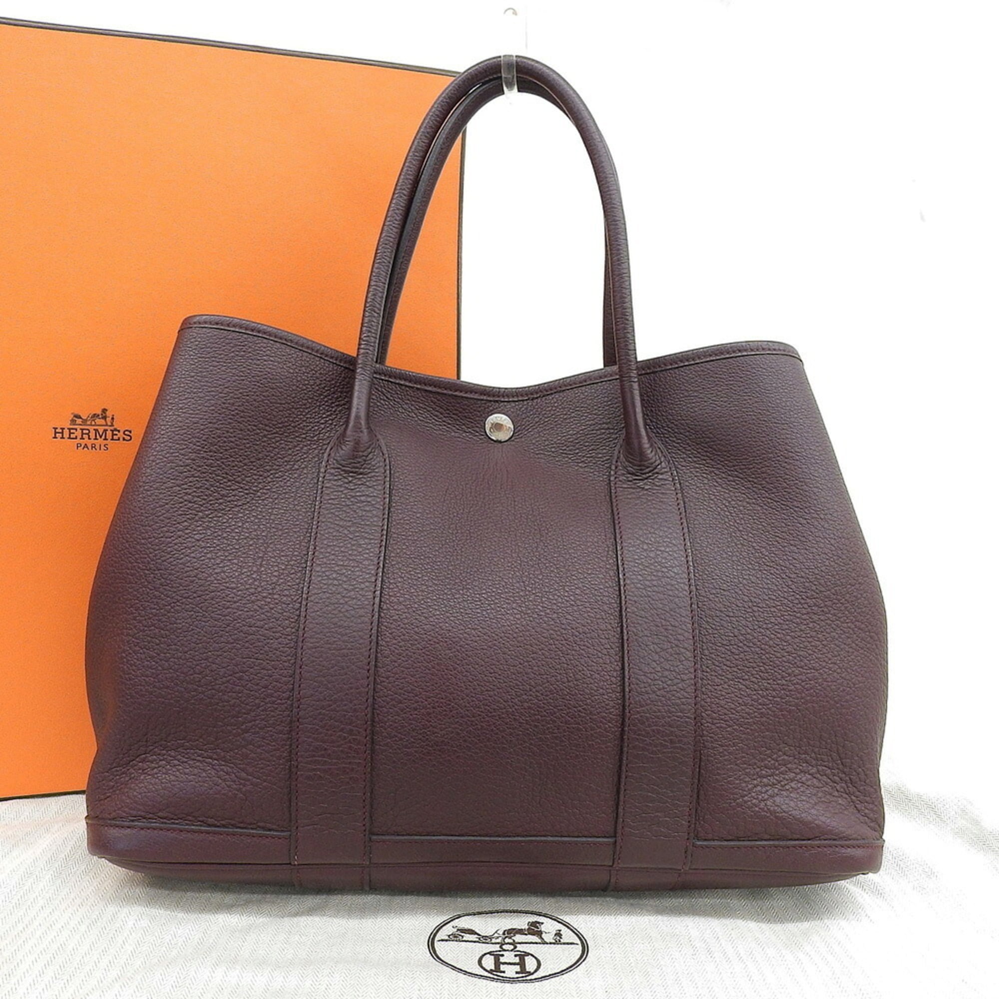 Hermes Bordeaux Negonda Leather Tote Bag (Pre-Owned)