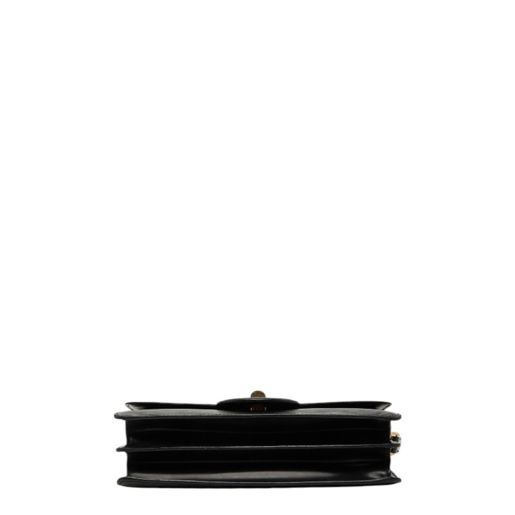 Louis Vuitton Black Noir Cuir Ombre Leather Shoulder Bag (Pre-Owned)