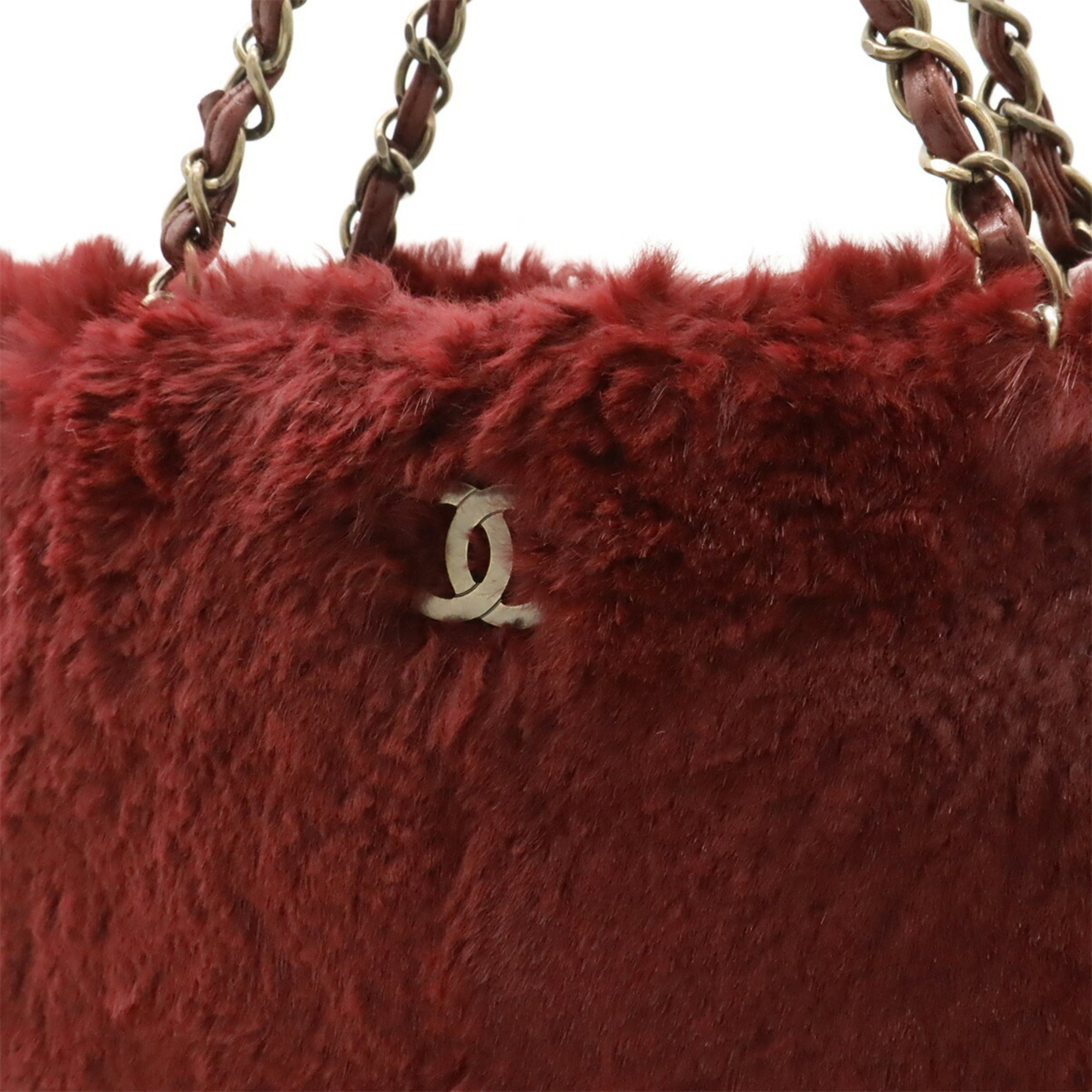 Chanel Bordeaux Lapin Leather Shoulder Bag (Pre-Owned)