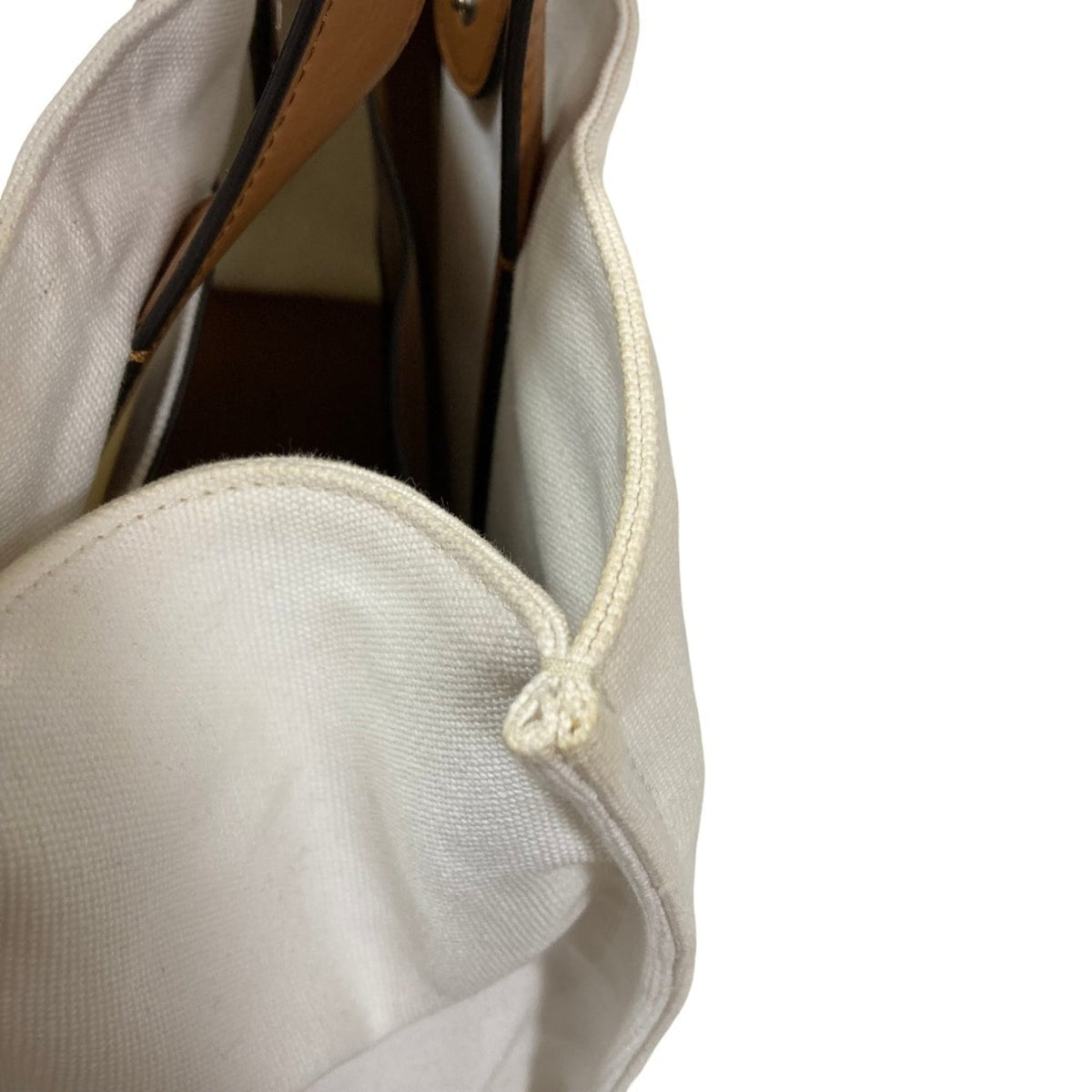 Stella Mccartney White Yellow Canvas Tote Bag (Pre-Owned)