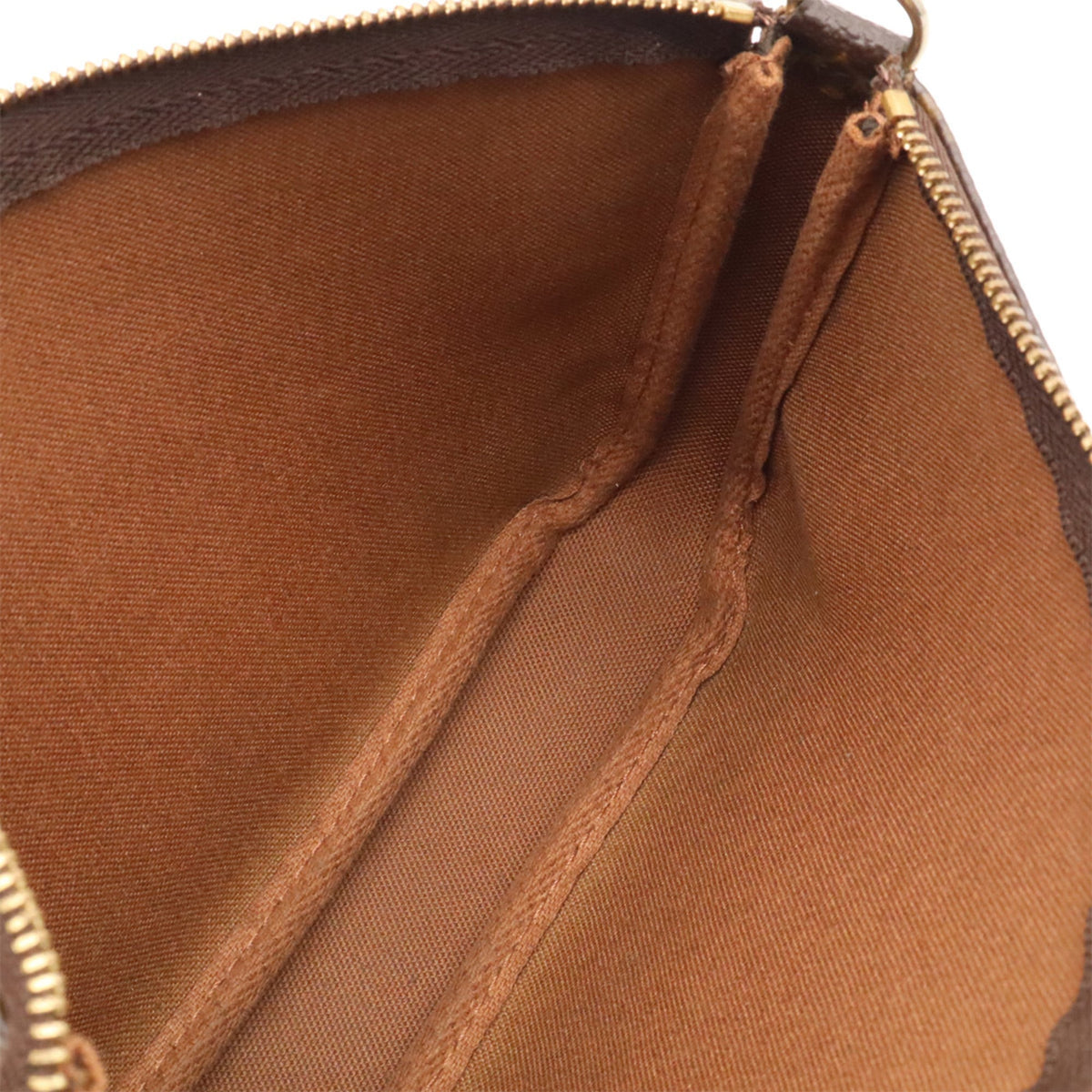Louis Vuitton Brown Monogram Canvas Pvc Coated Canvas Handbag Pochette Pouch (Pre-Owned)