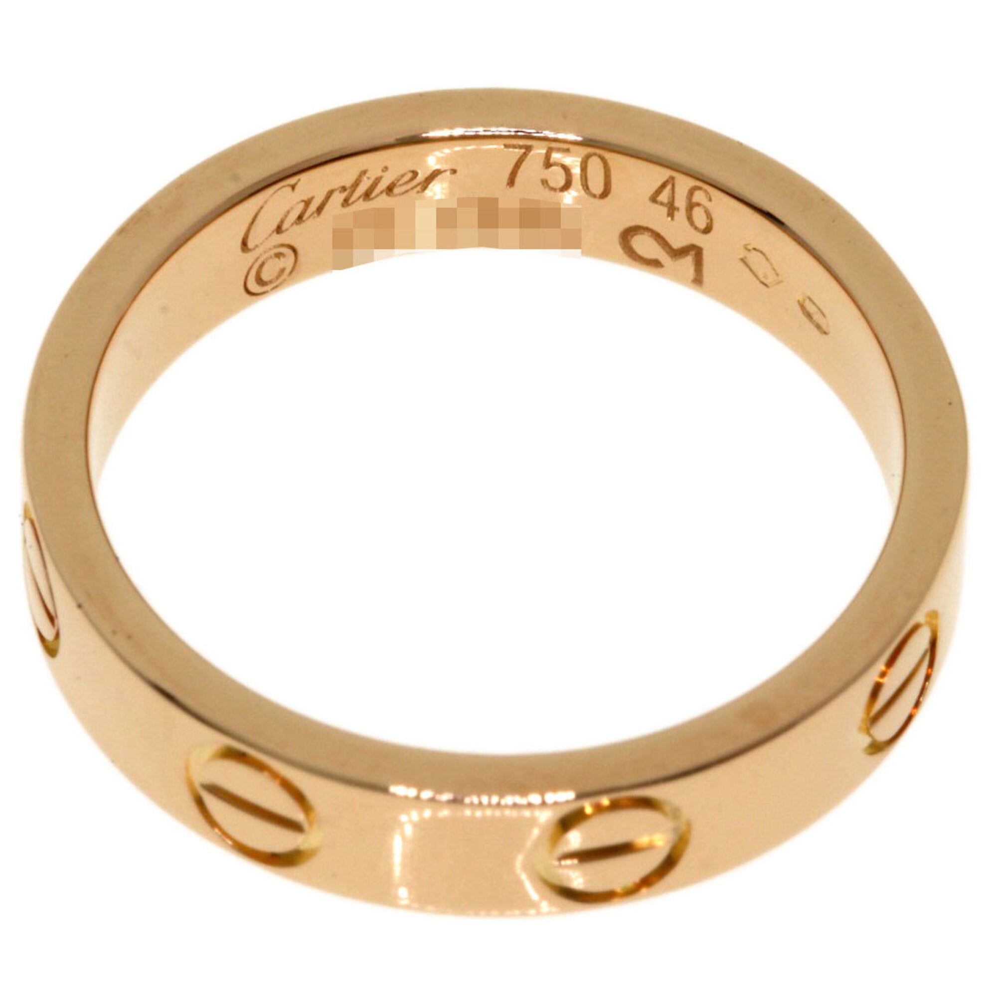 Cartier Love Pink Gold (18K) Band Ring (Pre-Owned)