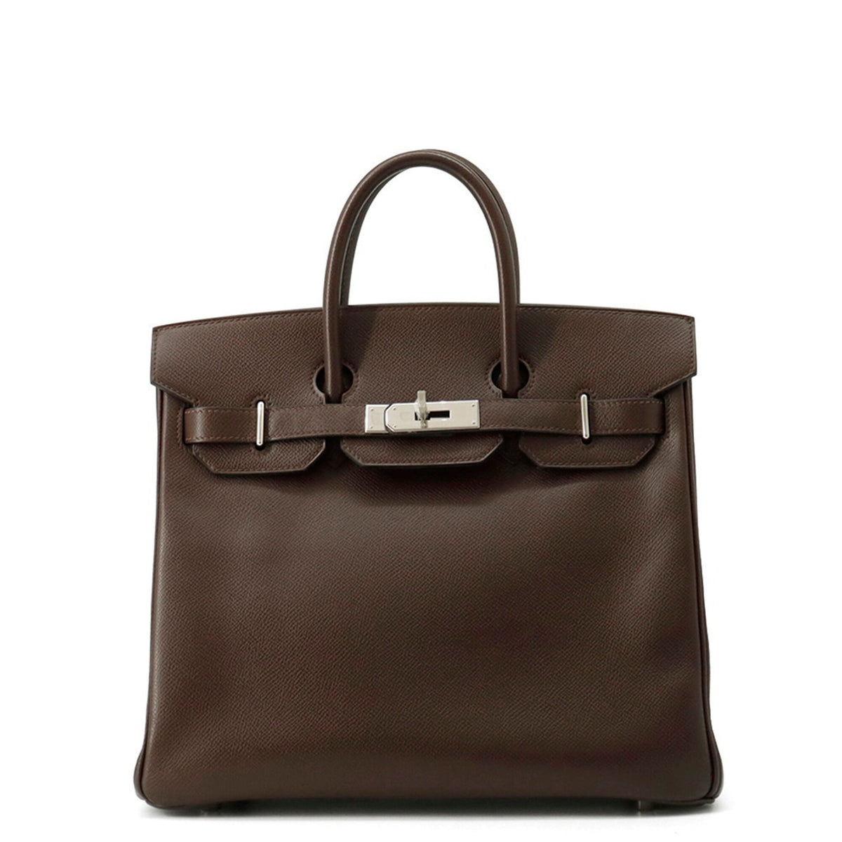 Hermes Chocolat Epsom Leather Handbag (Pre-Owned)