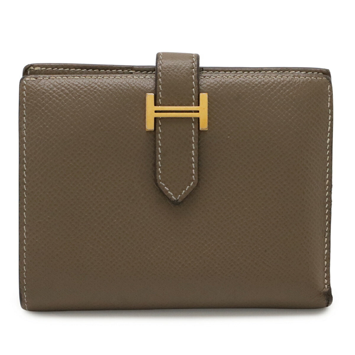 Hermes Etoupe Gray Epsom Leather Wallet (Bi-Fold) (Pre-Owned)