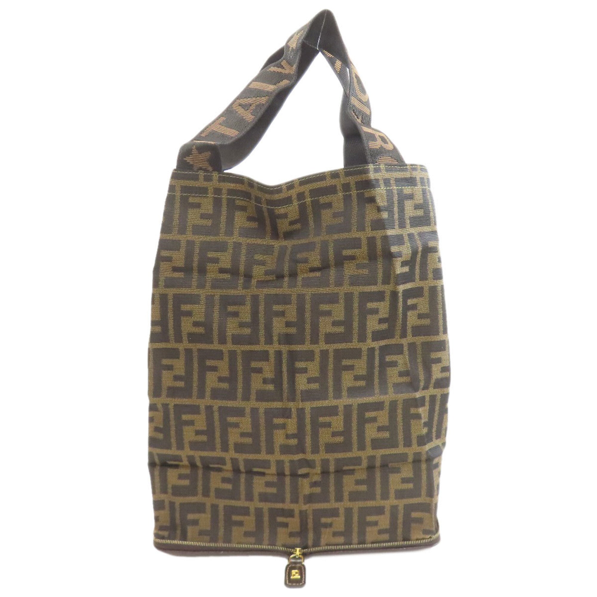 Fendi Brown Canvas Eco-Bag Tote Bag (Pre-Owned)