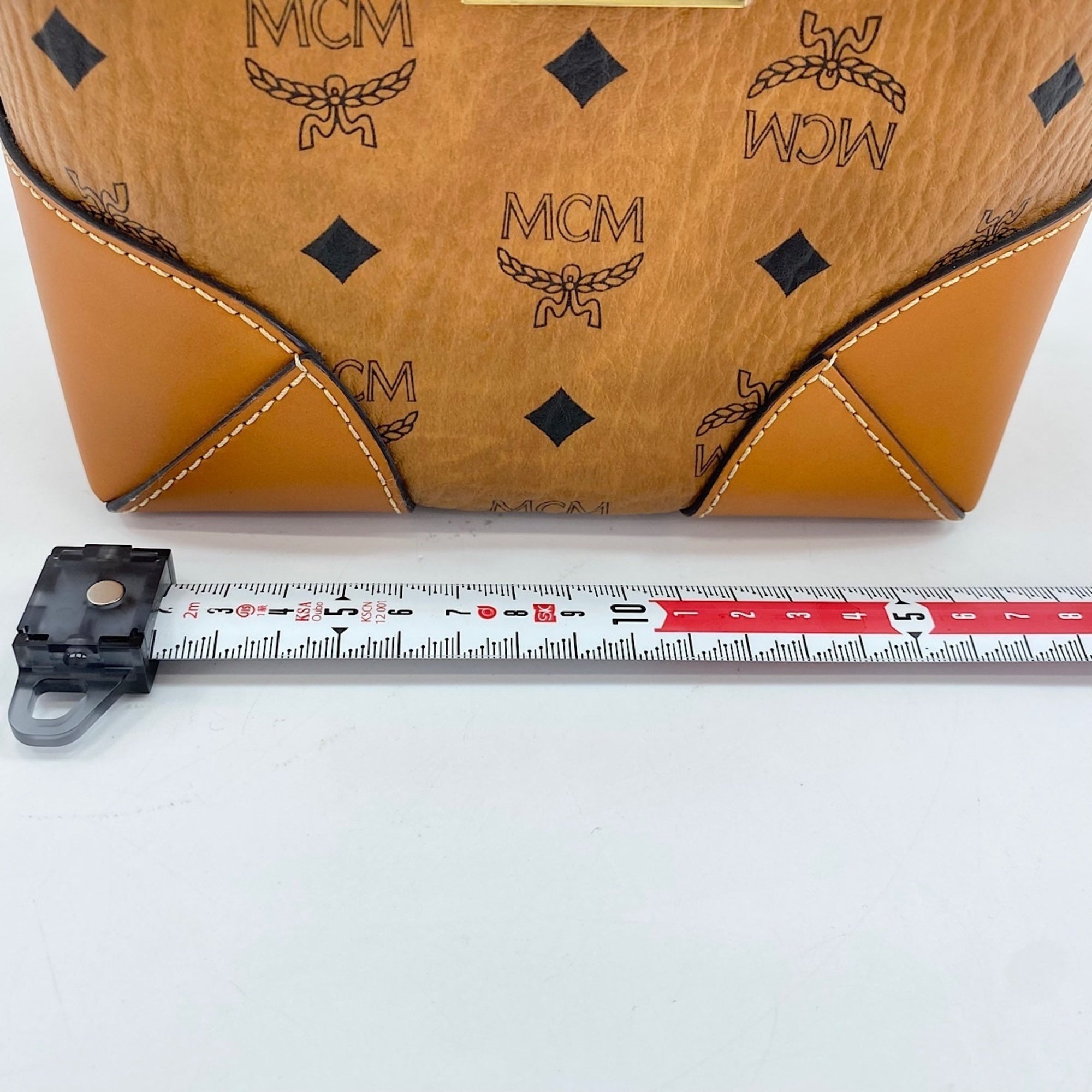 Mcm Orange Shoulder Bag (Pre-Owned)