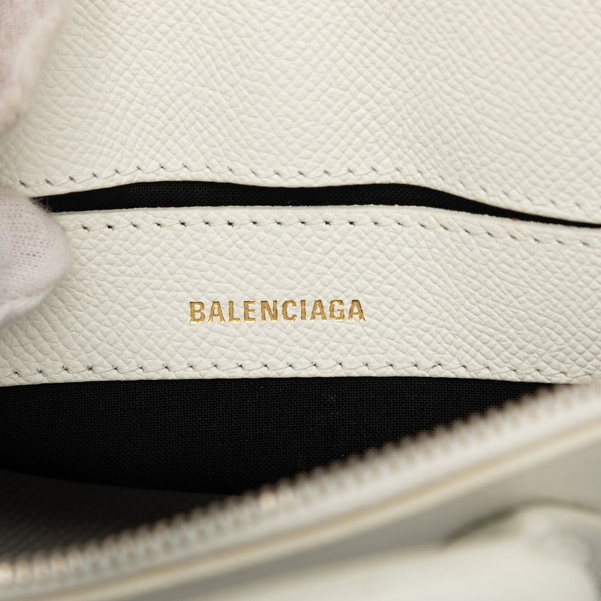 Balenciaga White Leather Handbag Shoulder Bag (Pre-Owned)