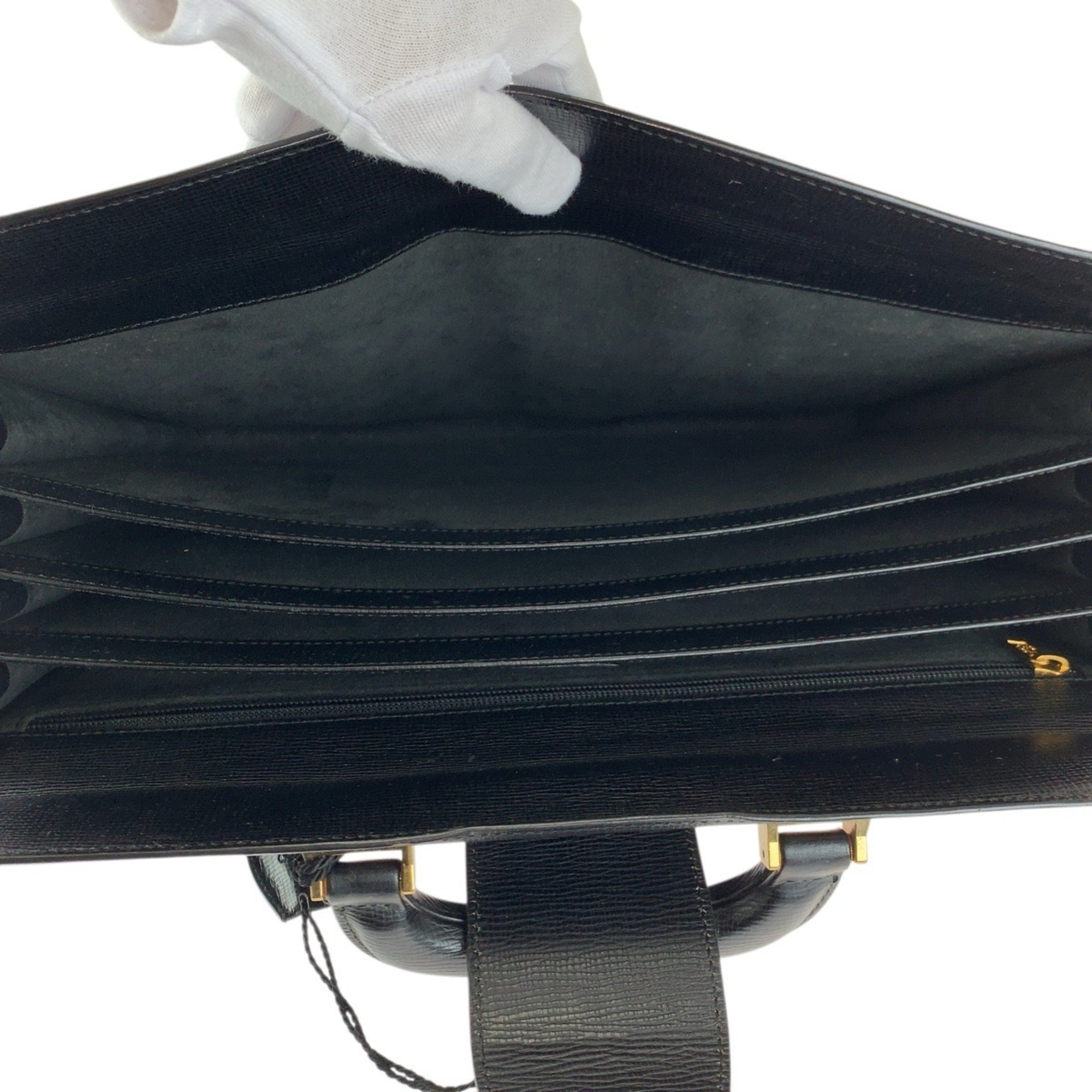 Loewe Black Leather Briefcase (Pre-Owned)