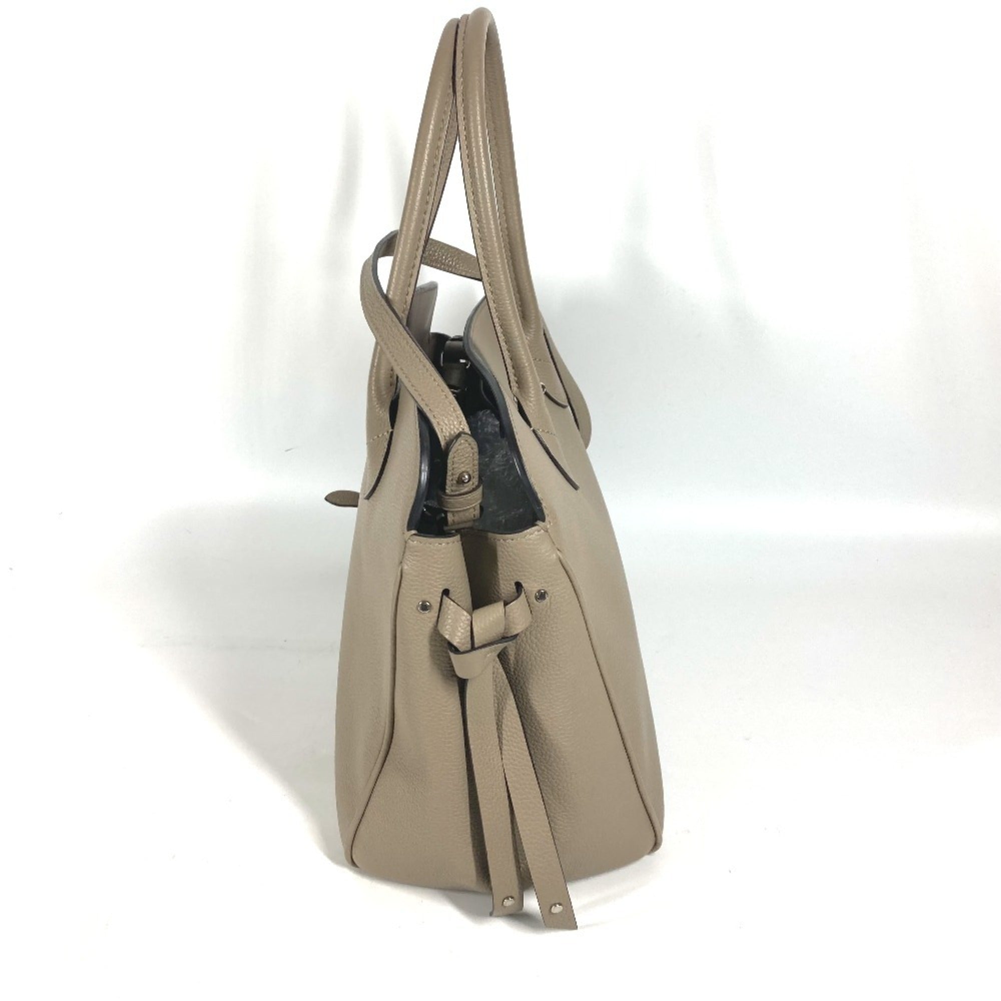 Louis Vuitton Gray Tourterelle Leather Handbag Shoulder Bag Tote Bag (Pre-Owned)