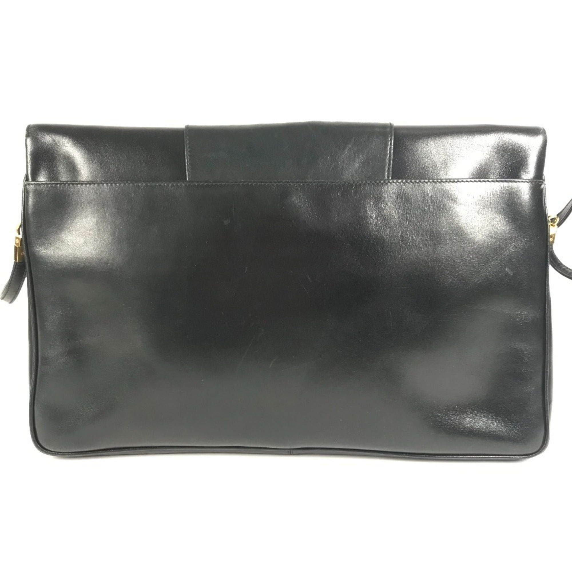 Gucci Black Leather Pochette Shoulder Bag (Pre-Owned)