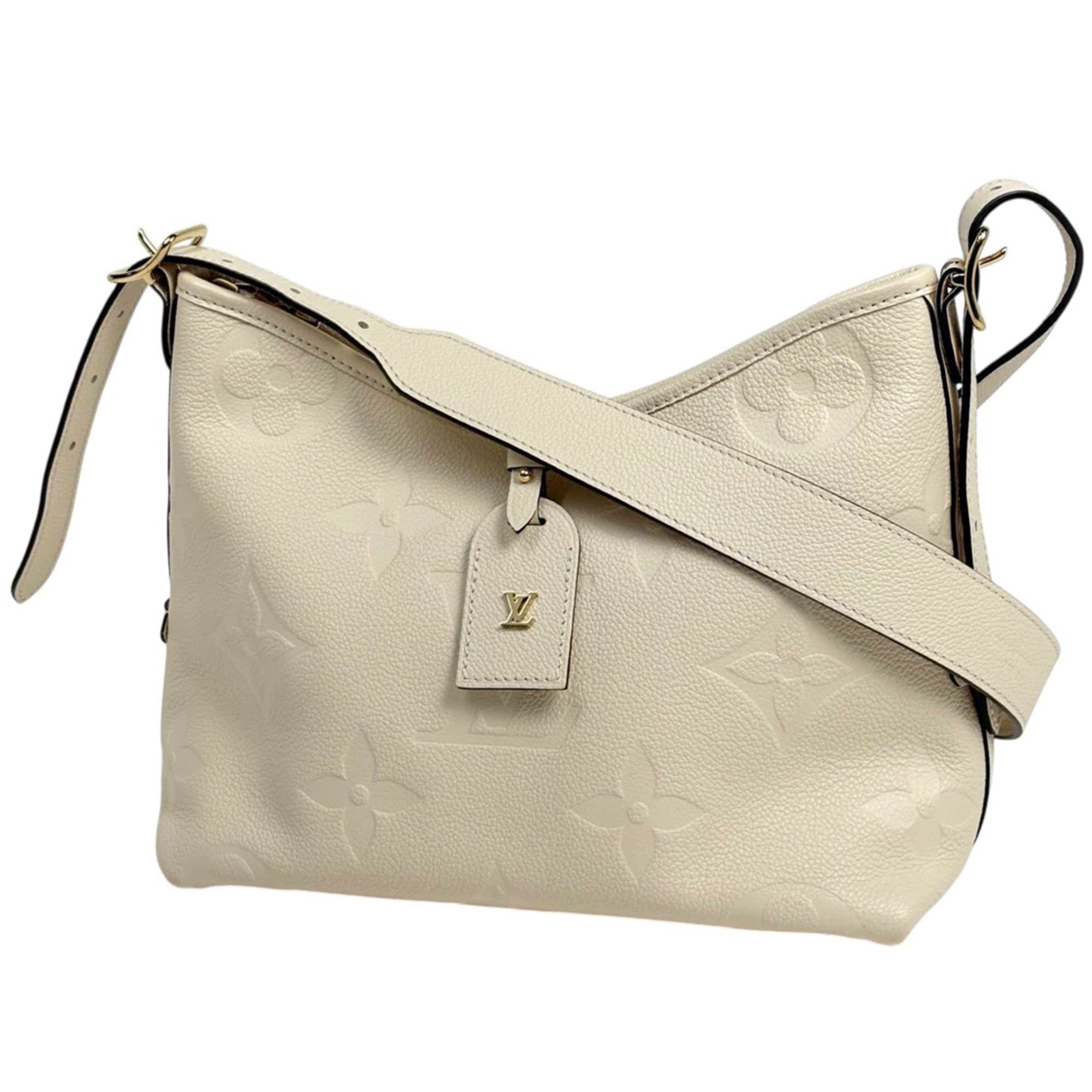 Louis Vuitton Cream White Monogram Empreinte Shoulder Bag (Pre-Owned)