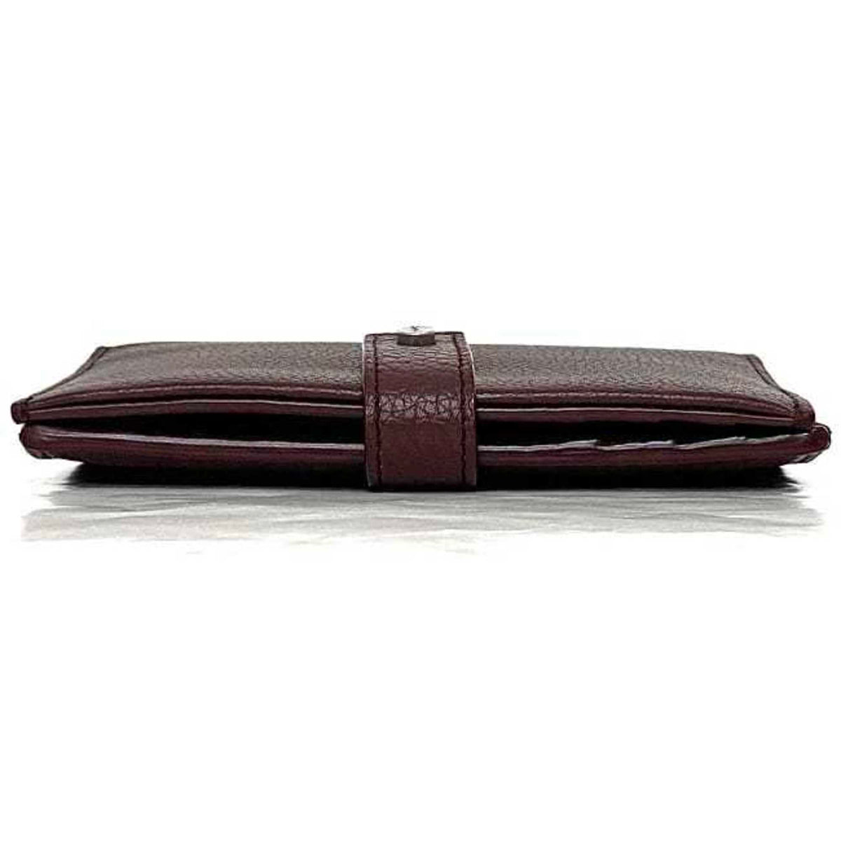 Saint Laurent Bordeaux Leather Wallet (Bi-Fold) (Pre-Owned)