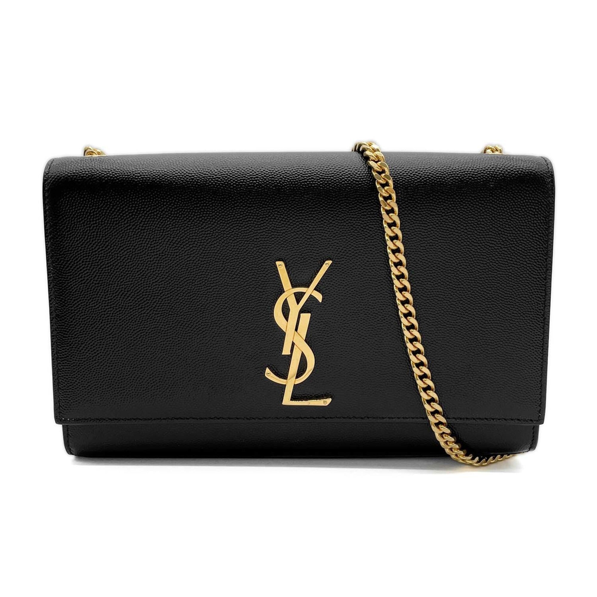 Saint Laurent Black Leather Shoulder Bag (Pre-Owned)