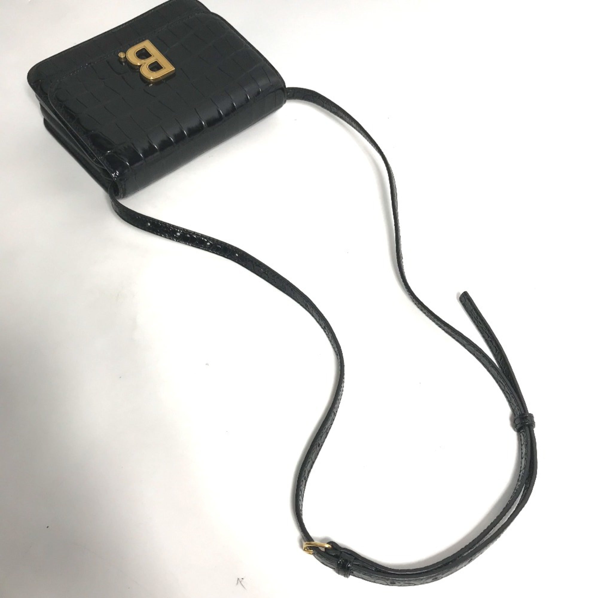 Balenciaga Black Leather Shoulder Bag (Pre-Owned)