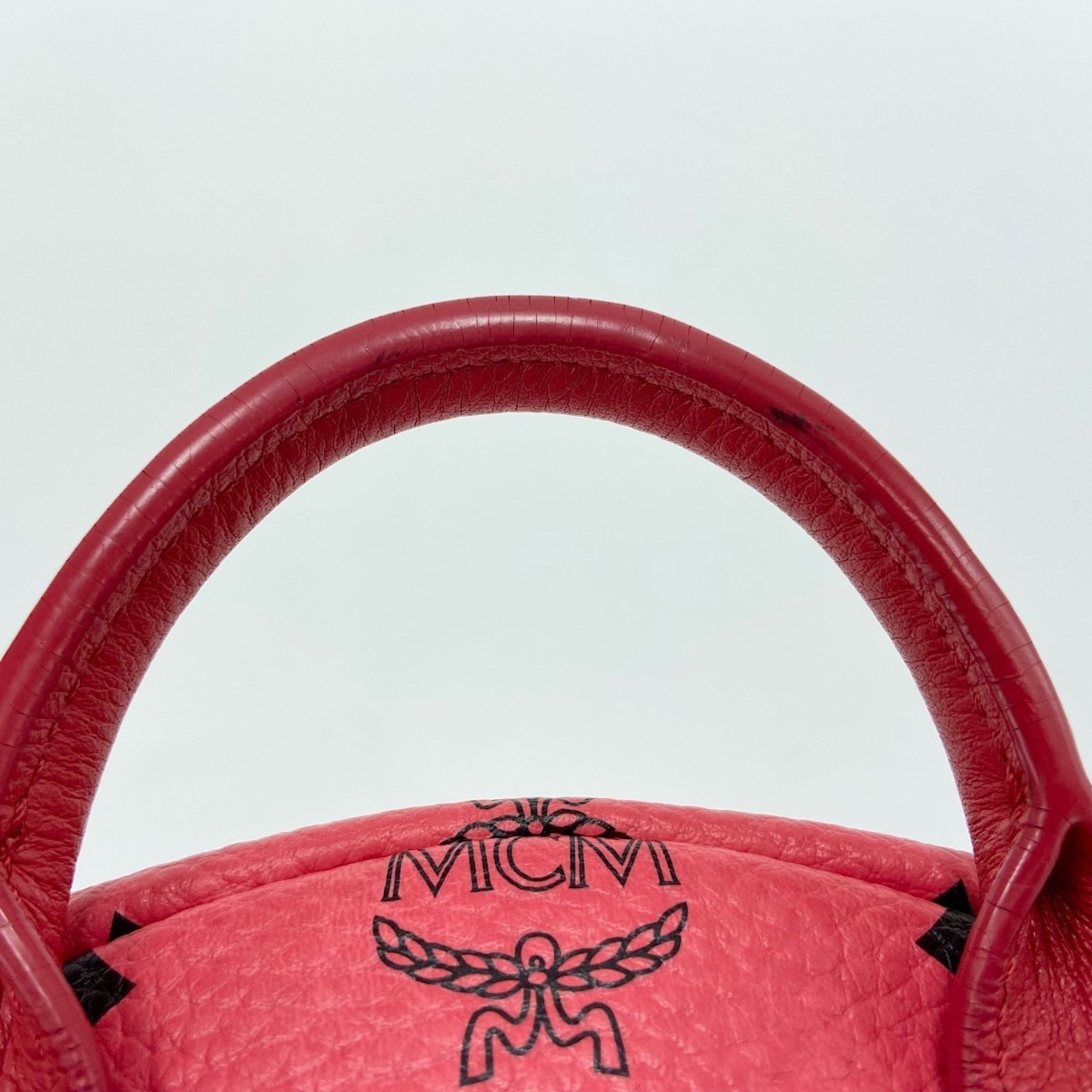 Mcm Red Color Backpack (Pre-Owned)