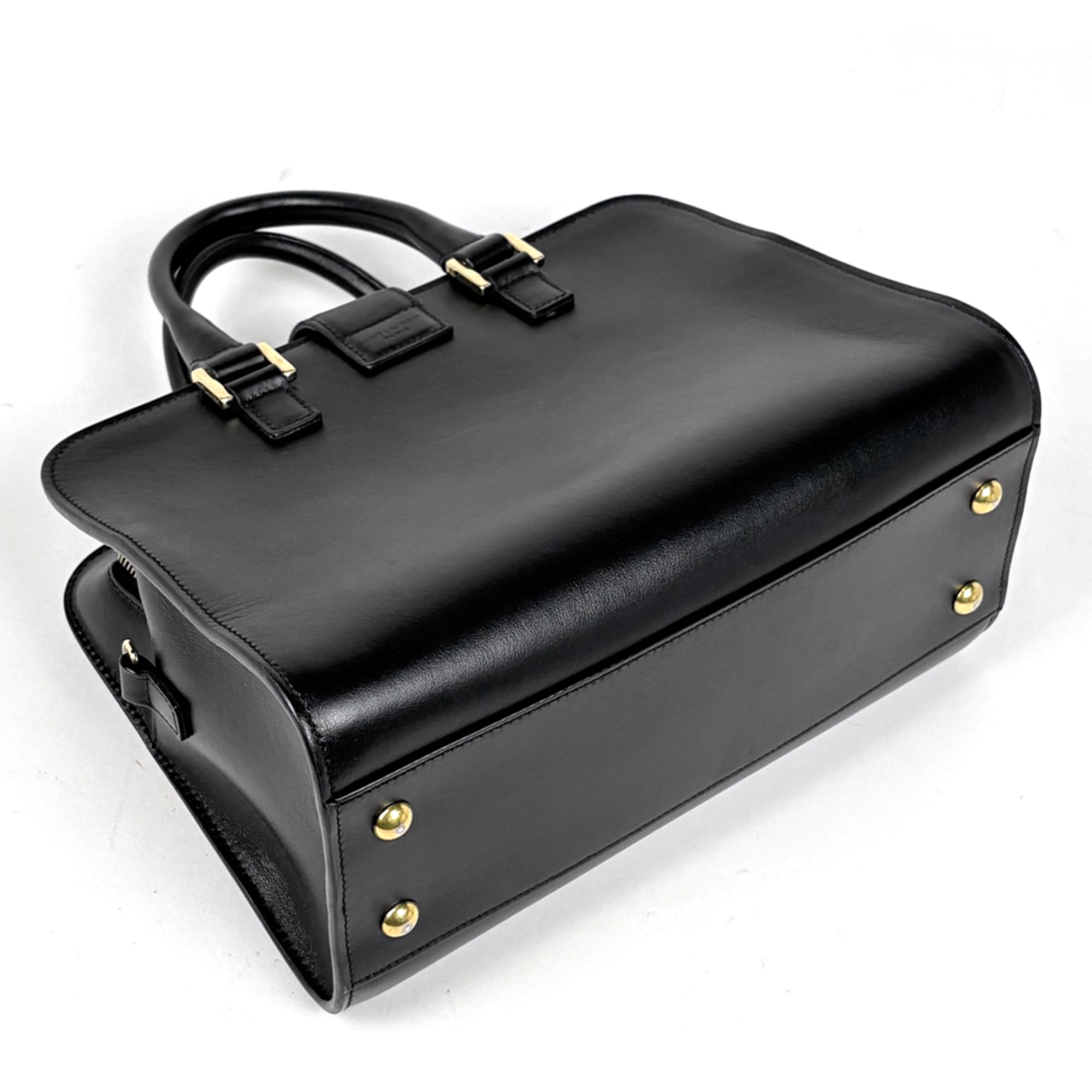 Yves Saint Laurent Black Leather Handbag (Pre-Owned)