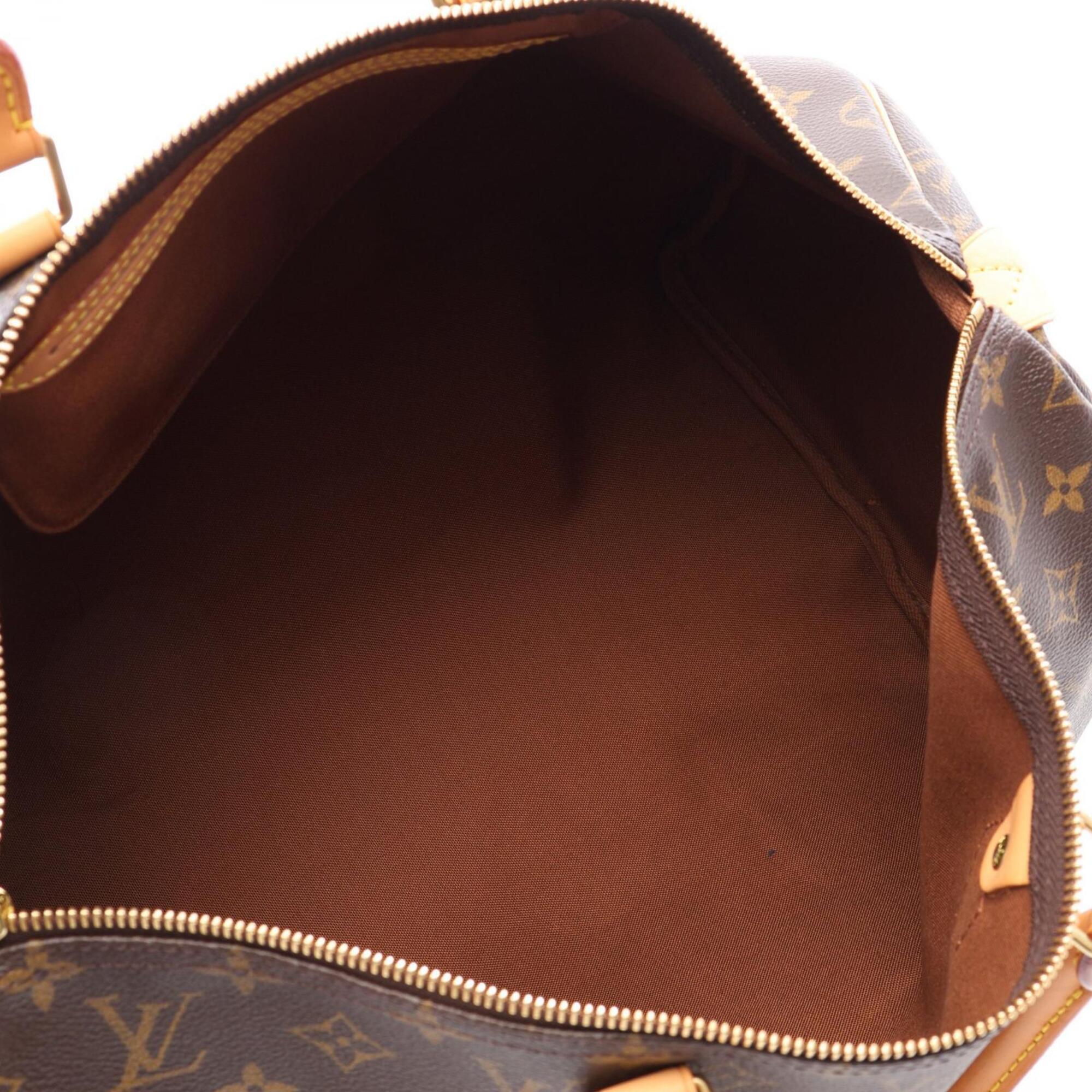 Louis Vuitton Brown Coated Canvas Monogram Leather Handbag (Pre-Owned)
