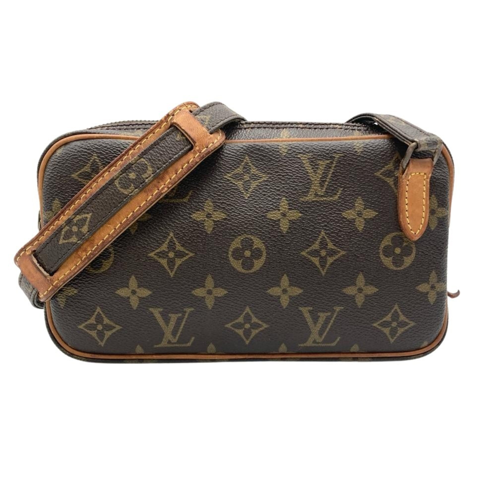 Louis Vuitton Brown Monogram Canvas Pochette Shoulder Bag (Pre-Owned)