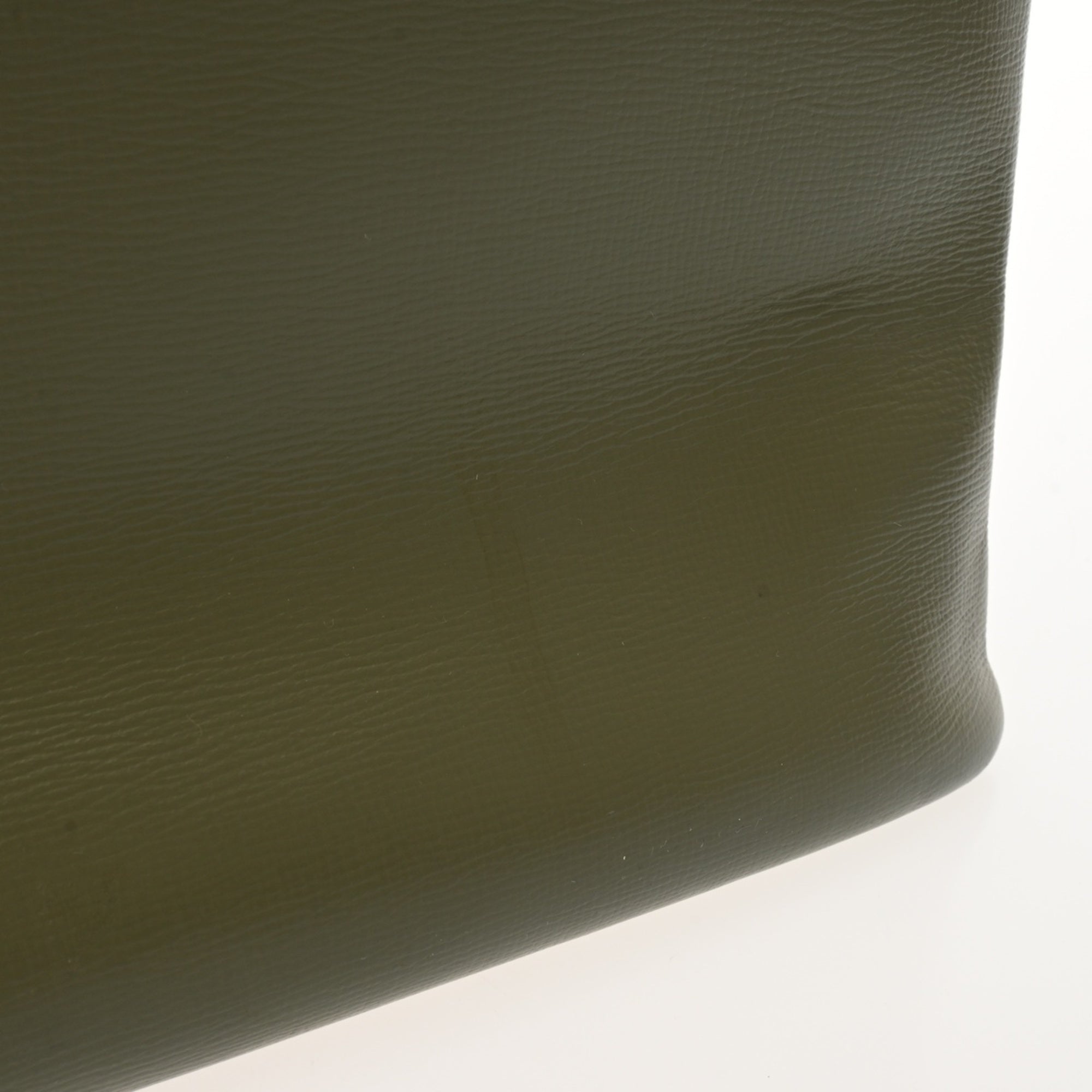 Louis Vuitton Green Khaki Leather Tote Bag (Pre-Owned)